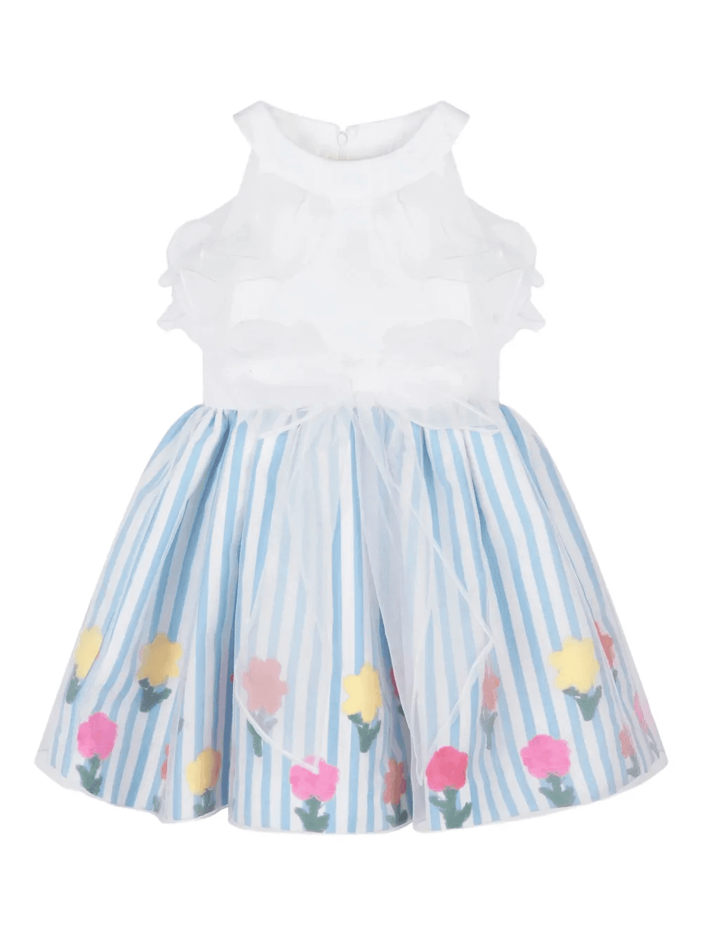 ruffle-detail striped dress - Image 1