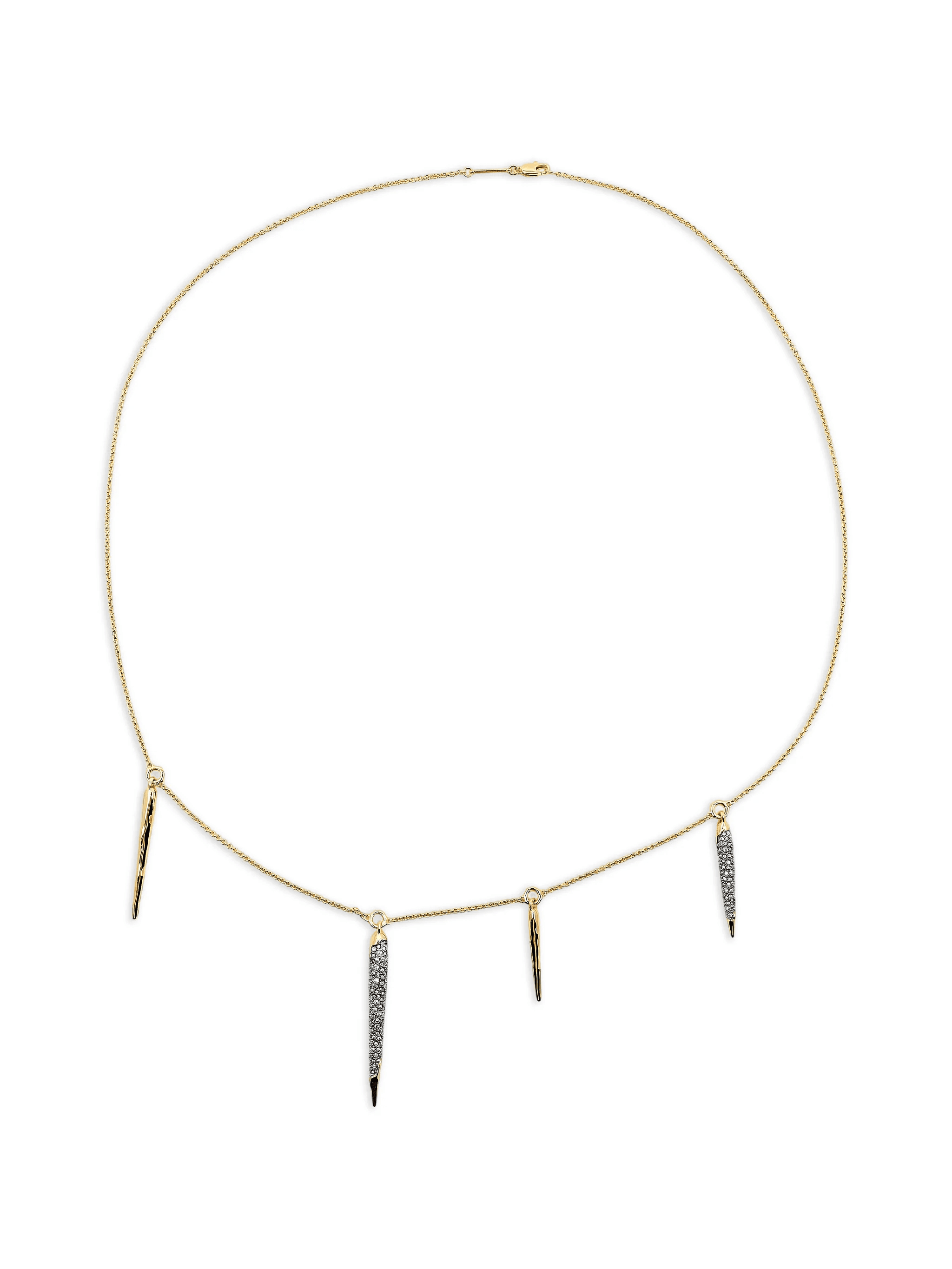 Solanales stationed spear crystal necklace - Image 1