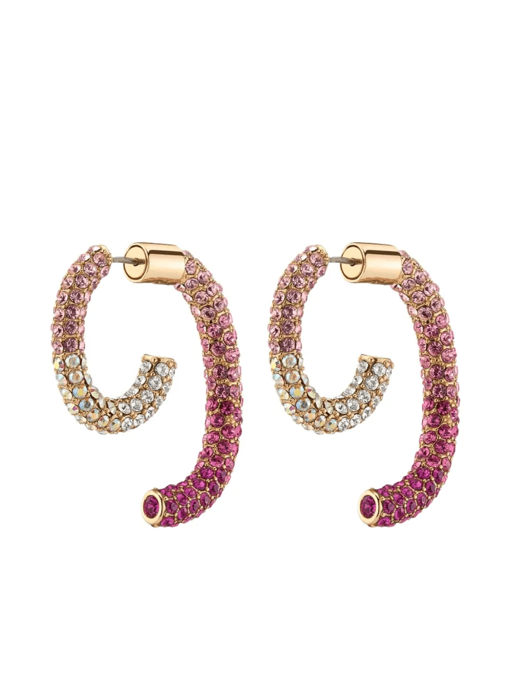 Luna pave hoop earrings - Image 1