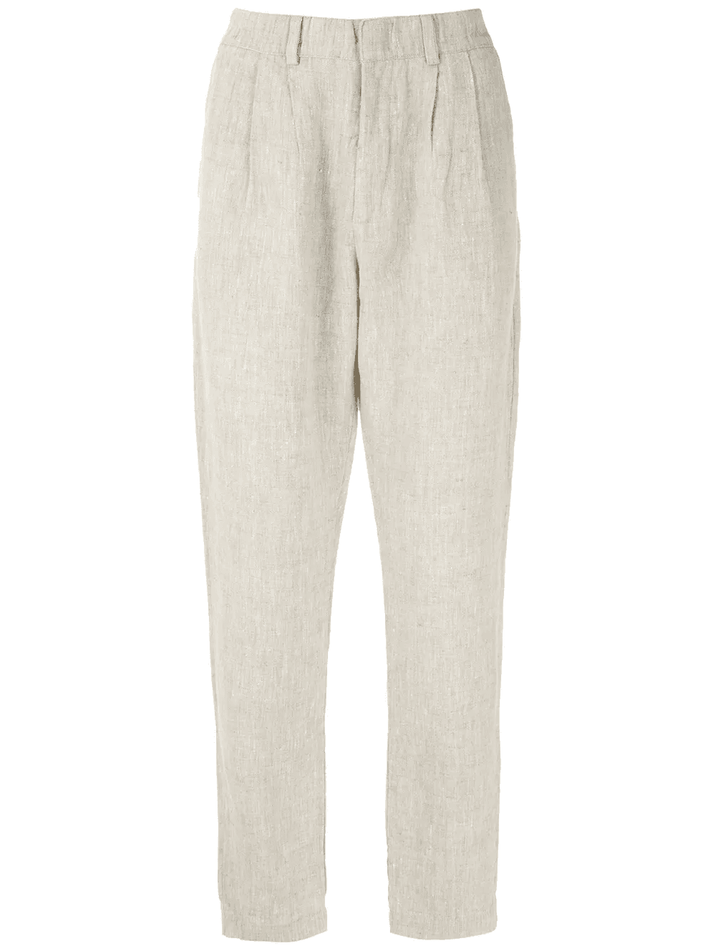 linen straight trousers - Image 1