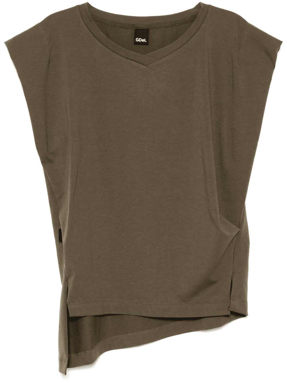 V-neck sleeveless T-shirt - Image 1