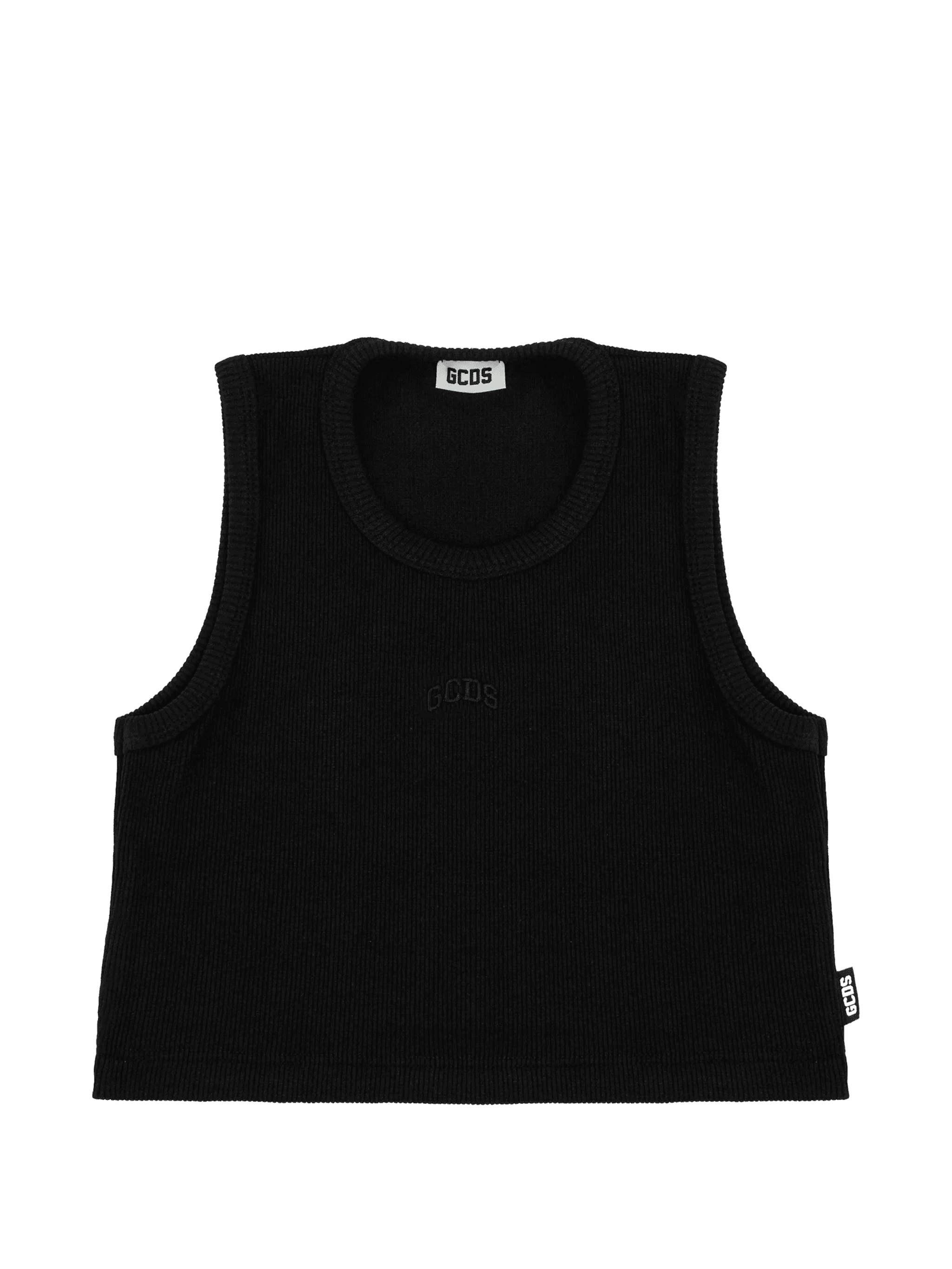 crop ribbed tank top - Image 1