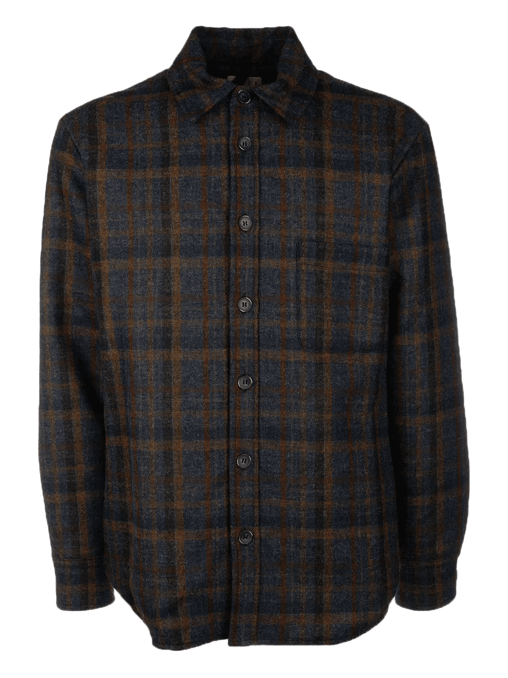 checked wool shirt - Image 1