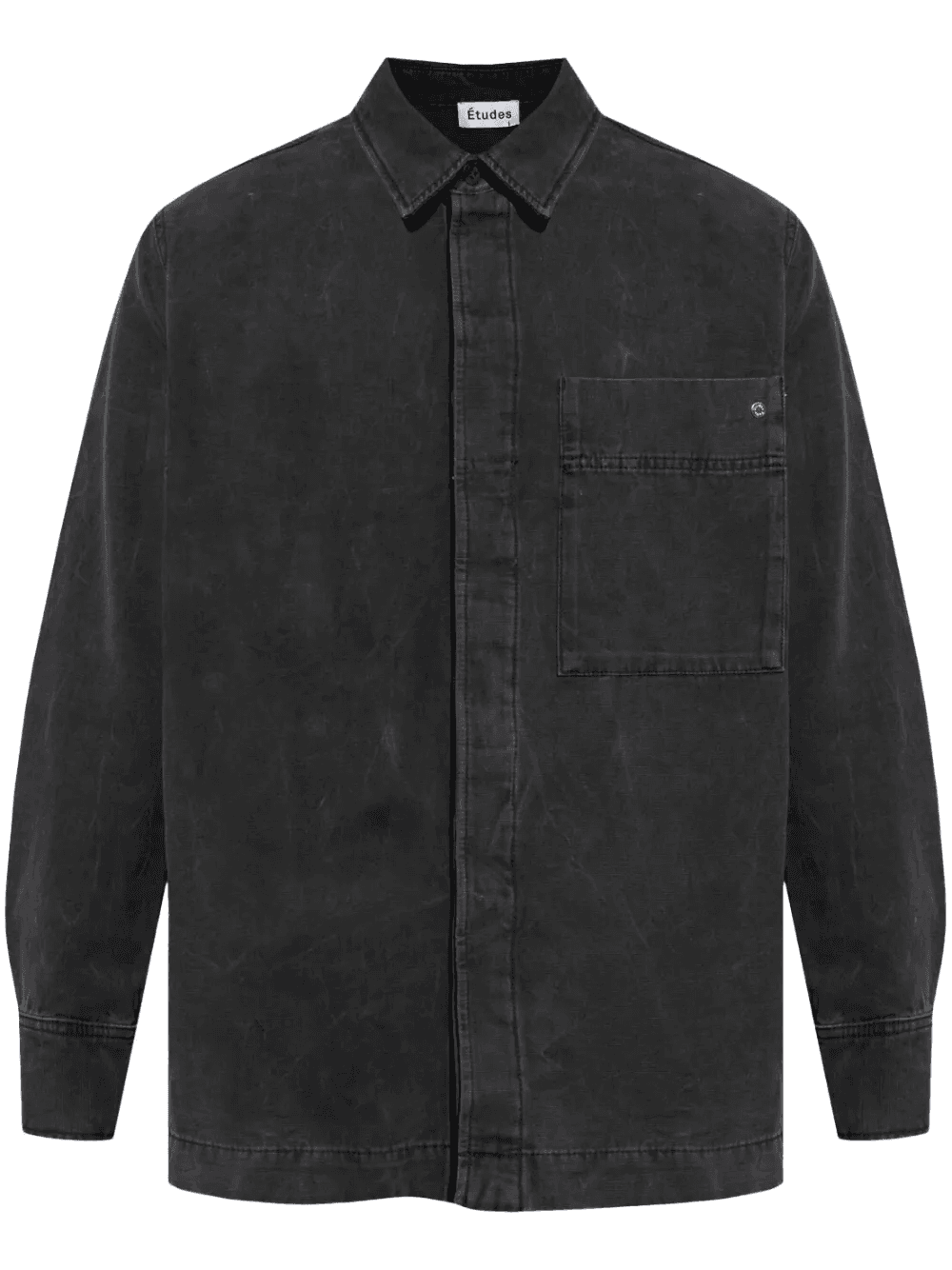 stud-detail denim shirt - Image 1
