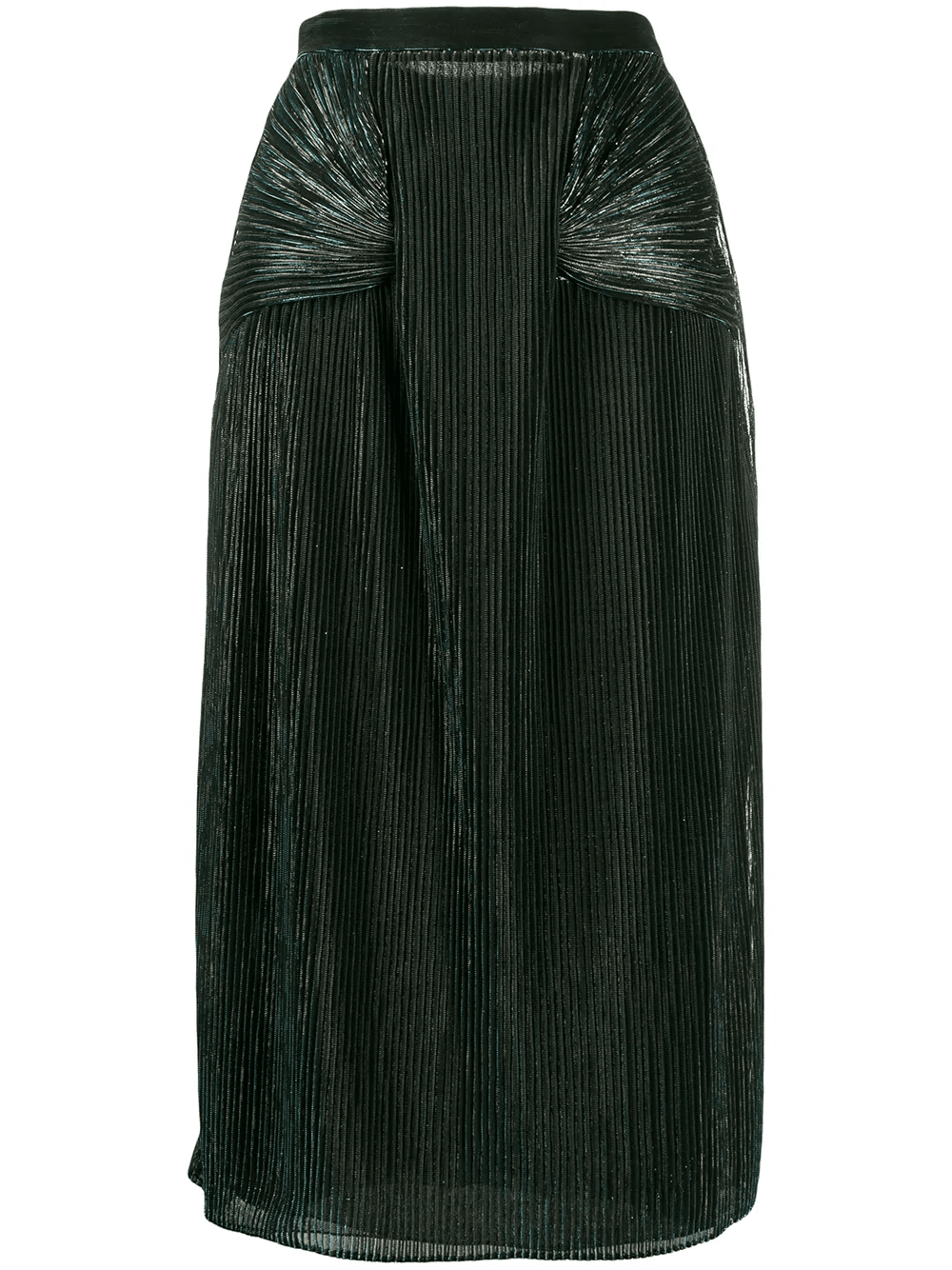metallic pleated midi skirt - Image 1