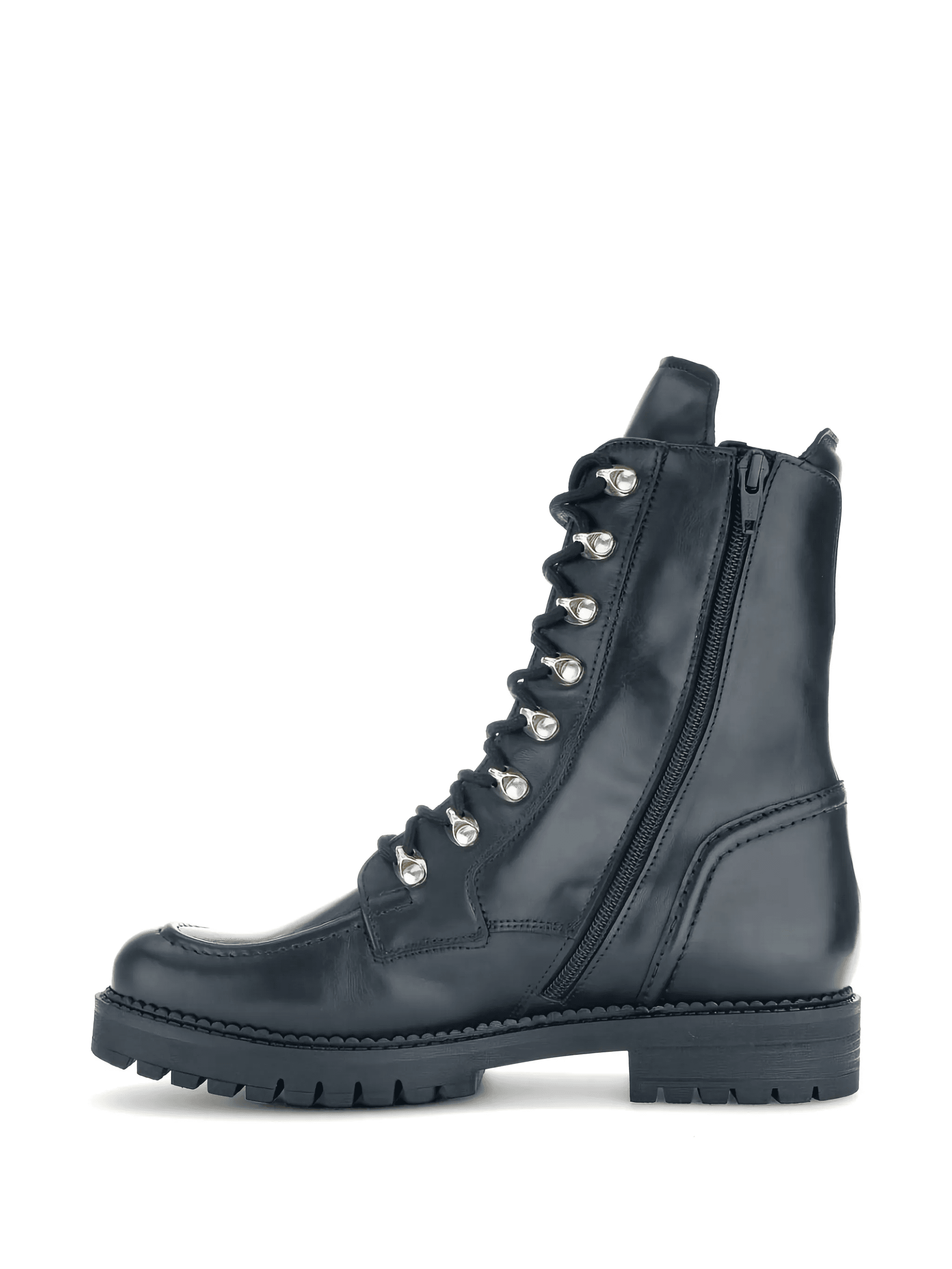 leather combat boots - Image 1