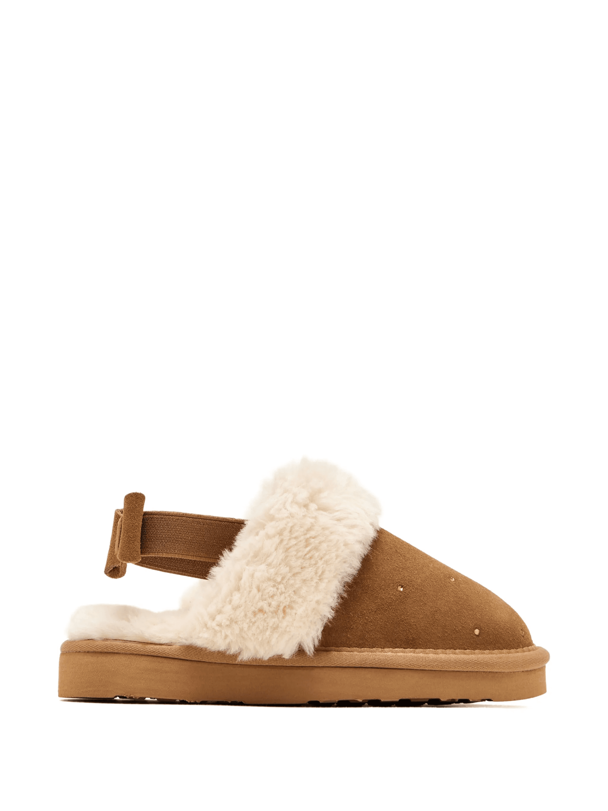 fur bow sandals - Image 1