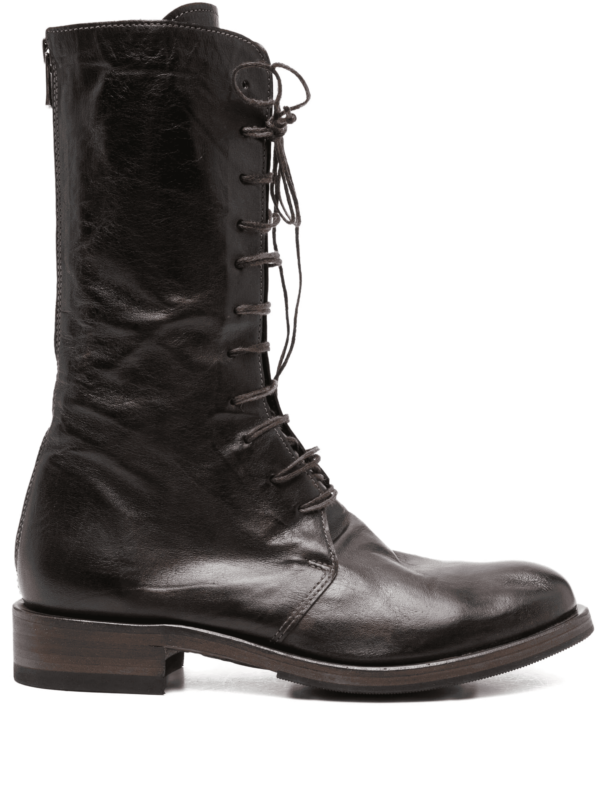 30mm lace-up leather boots - Image 1