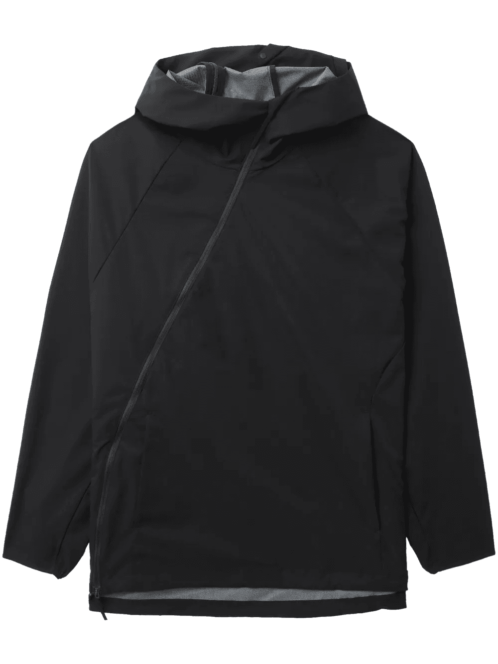 off-centre hooded jacket - Image 1
