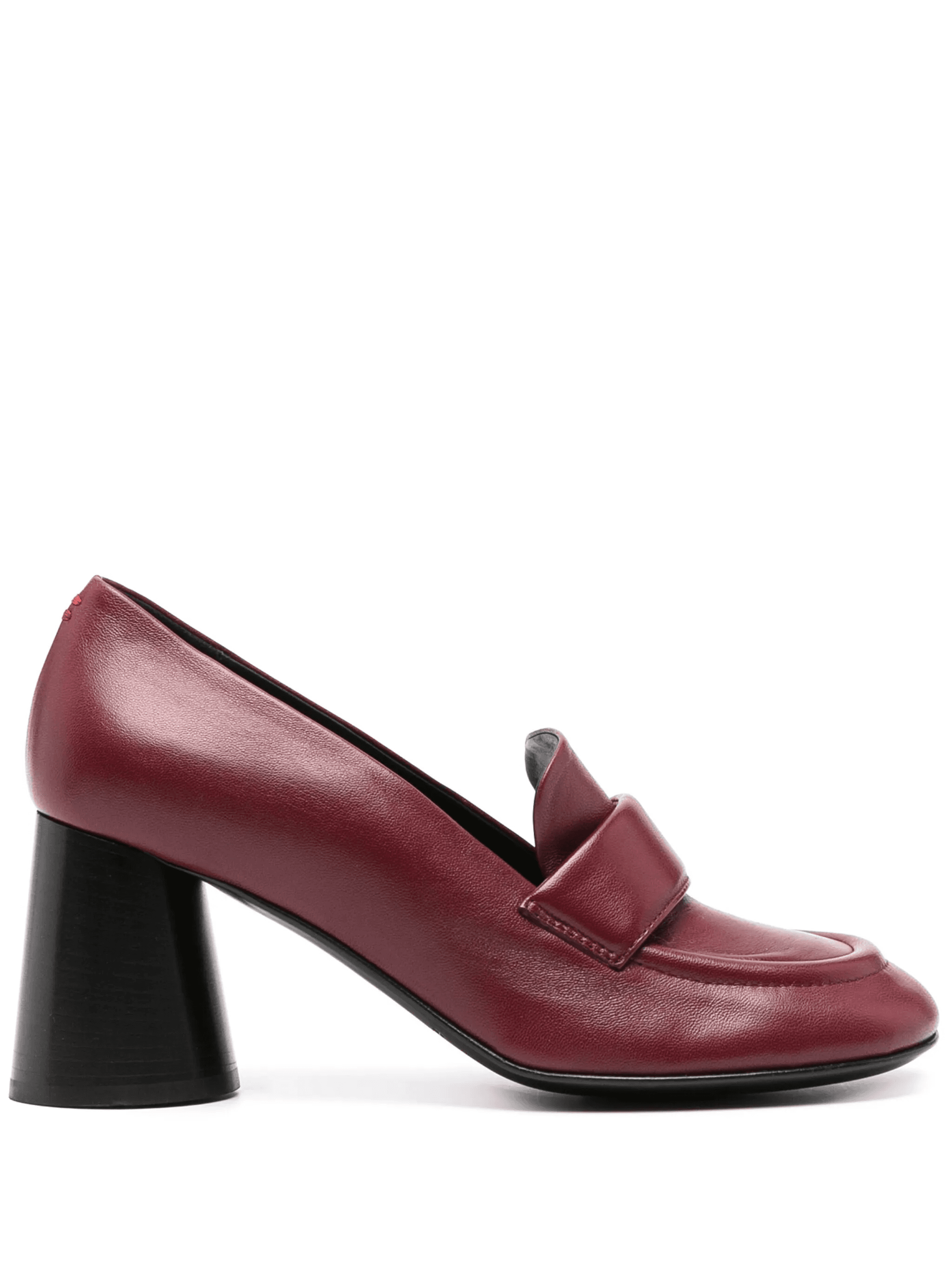 block-heel 75mm leather loafers - Image 1