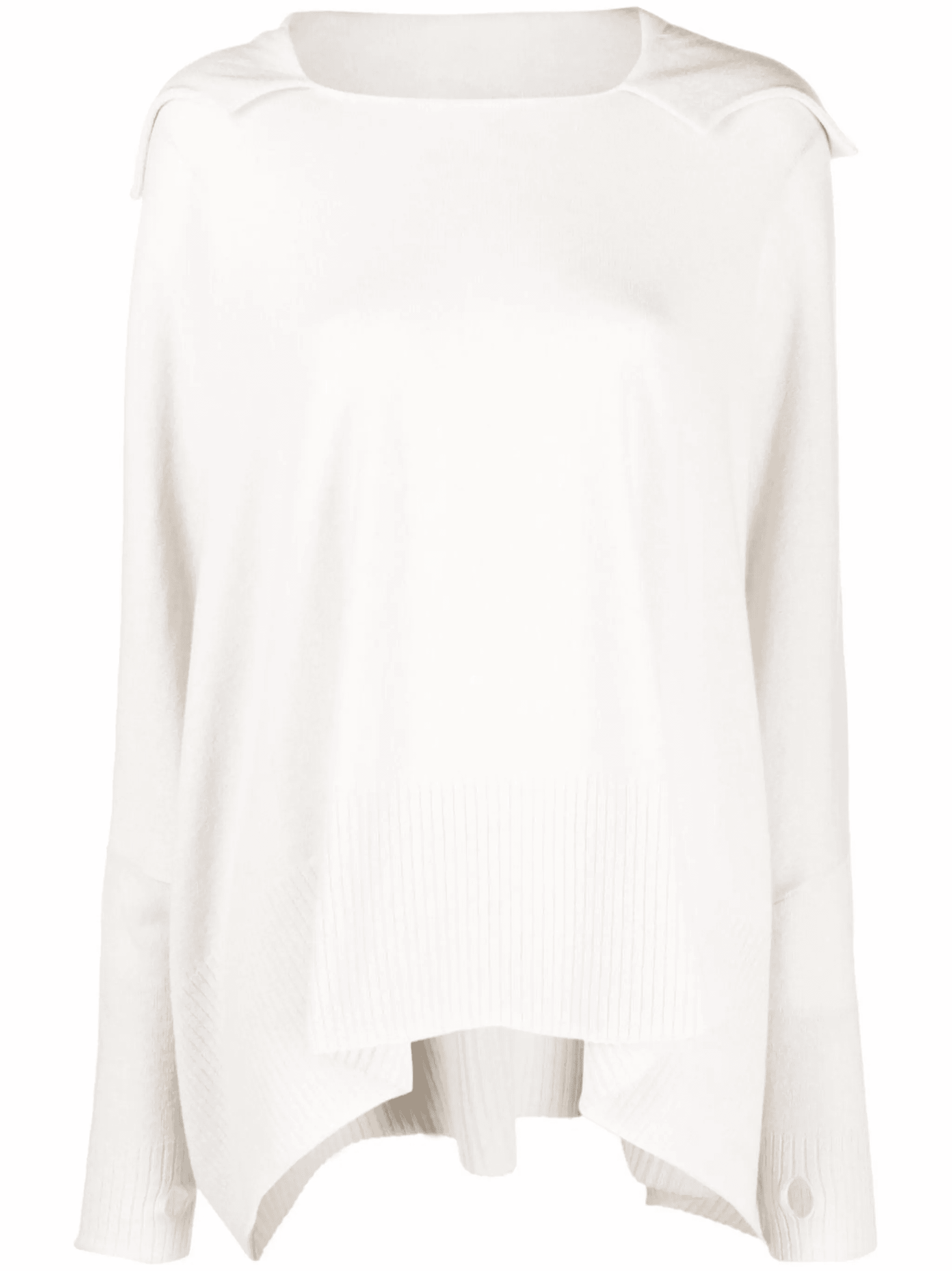 hooded draped cashmere top - Image 1