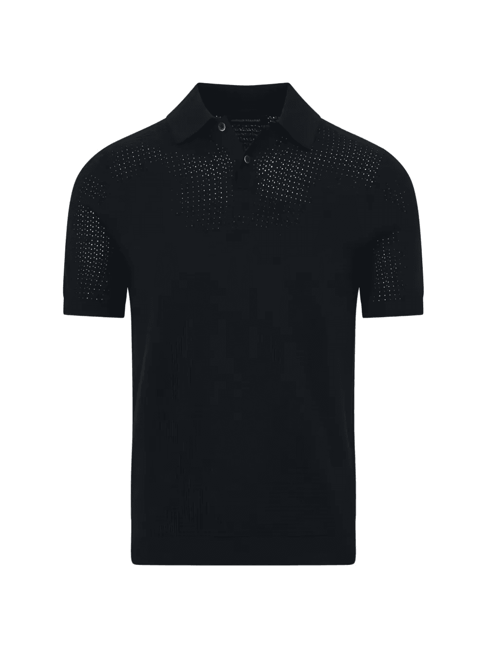 honeycomb-stitch polo shirt - Image 1