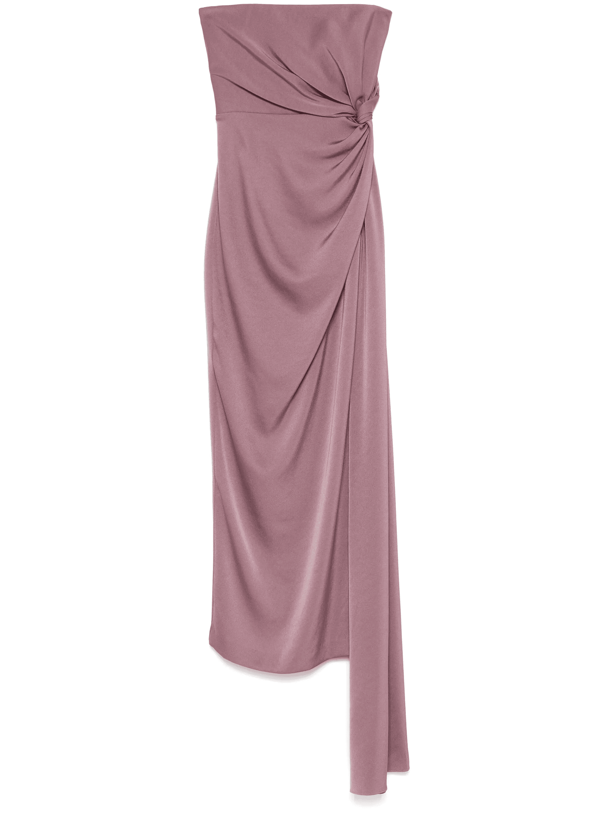 twist-detail satin midi dress - Image 1