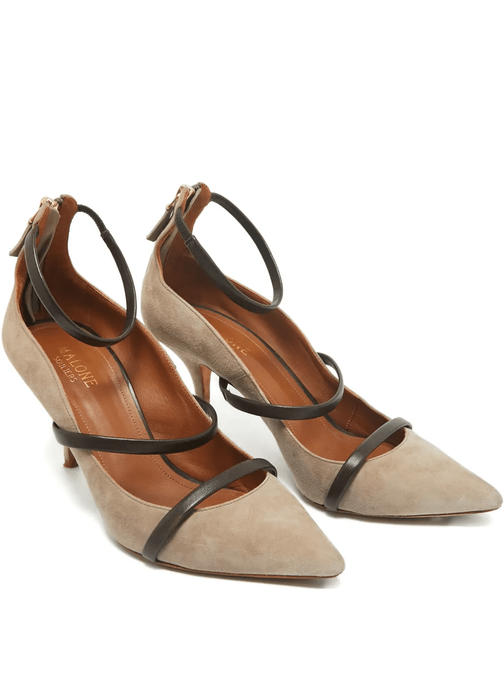 Robyn suede ankle-strap pumps - Image 1