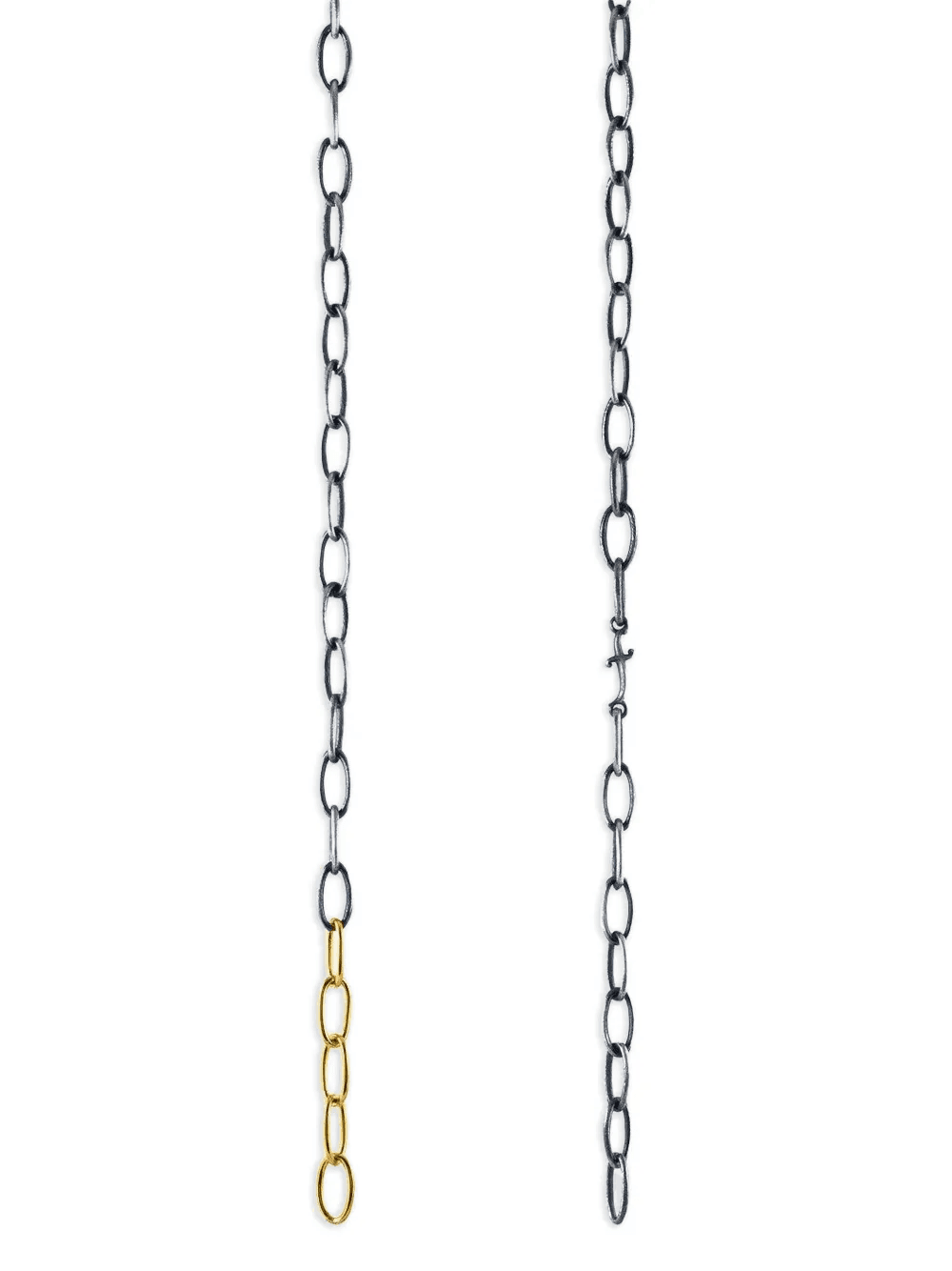 sterling silver chain-link necklace - Image 1