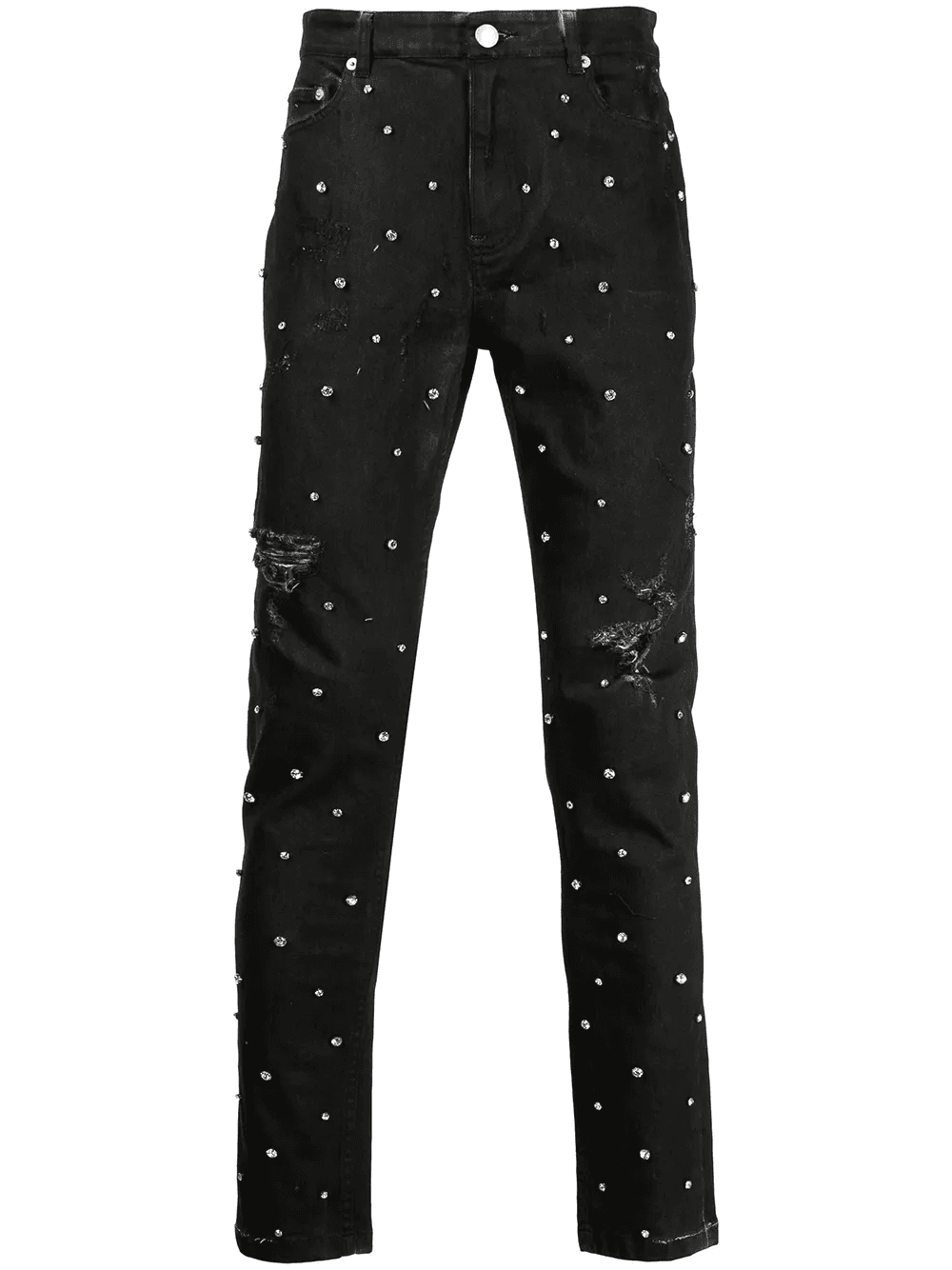 Cassidy crystal-embllished ripped jeans - Image 1