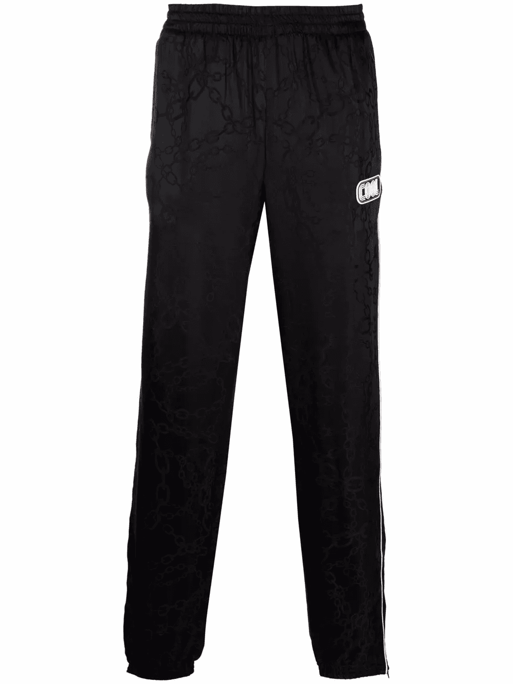 chain-print slip-on track trousers - Image 1