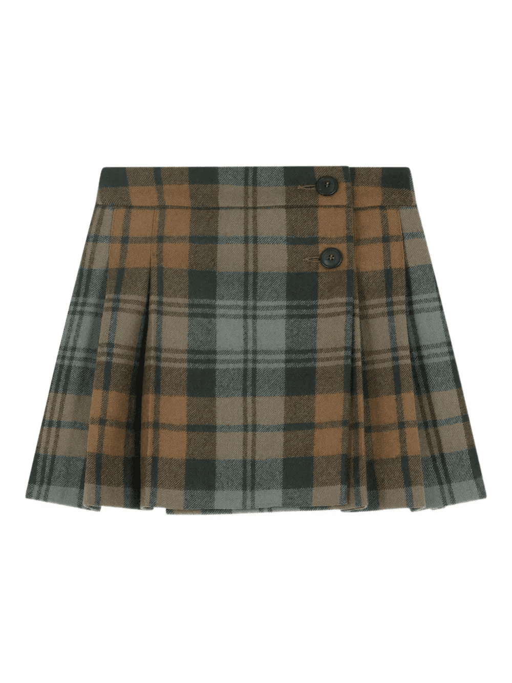 pleated plaid skirt - Image 1