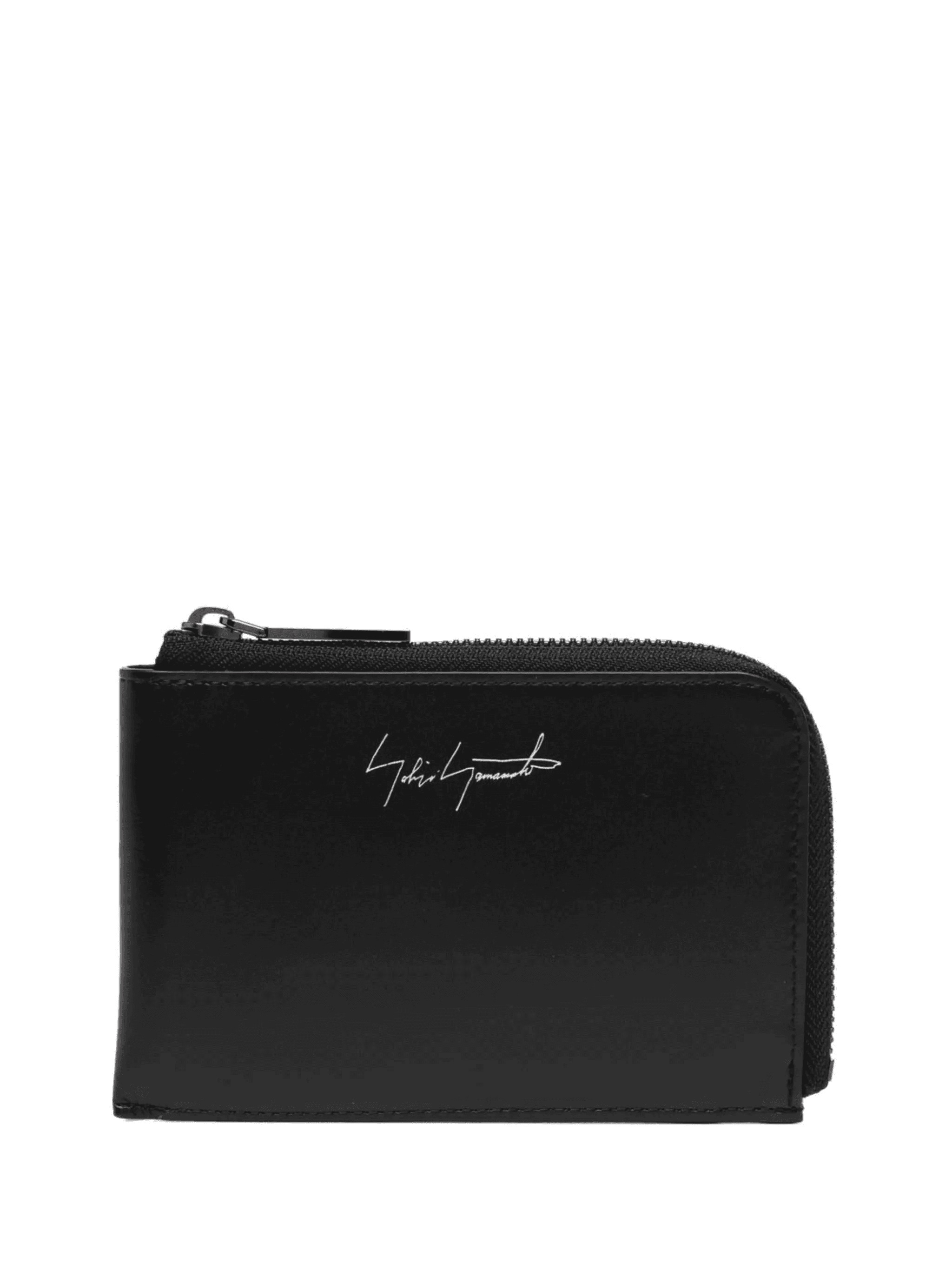 logo-print leather wallet - Image 1
