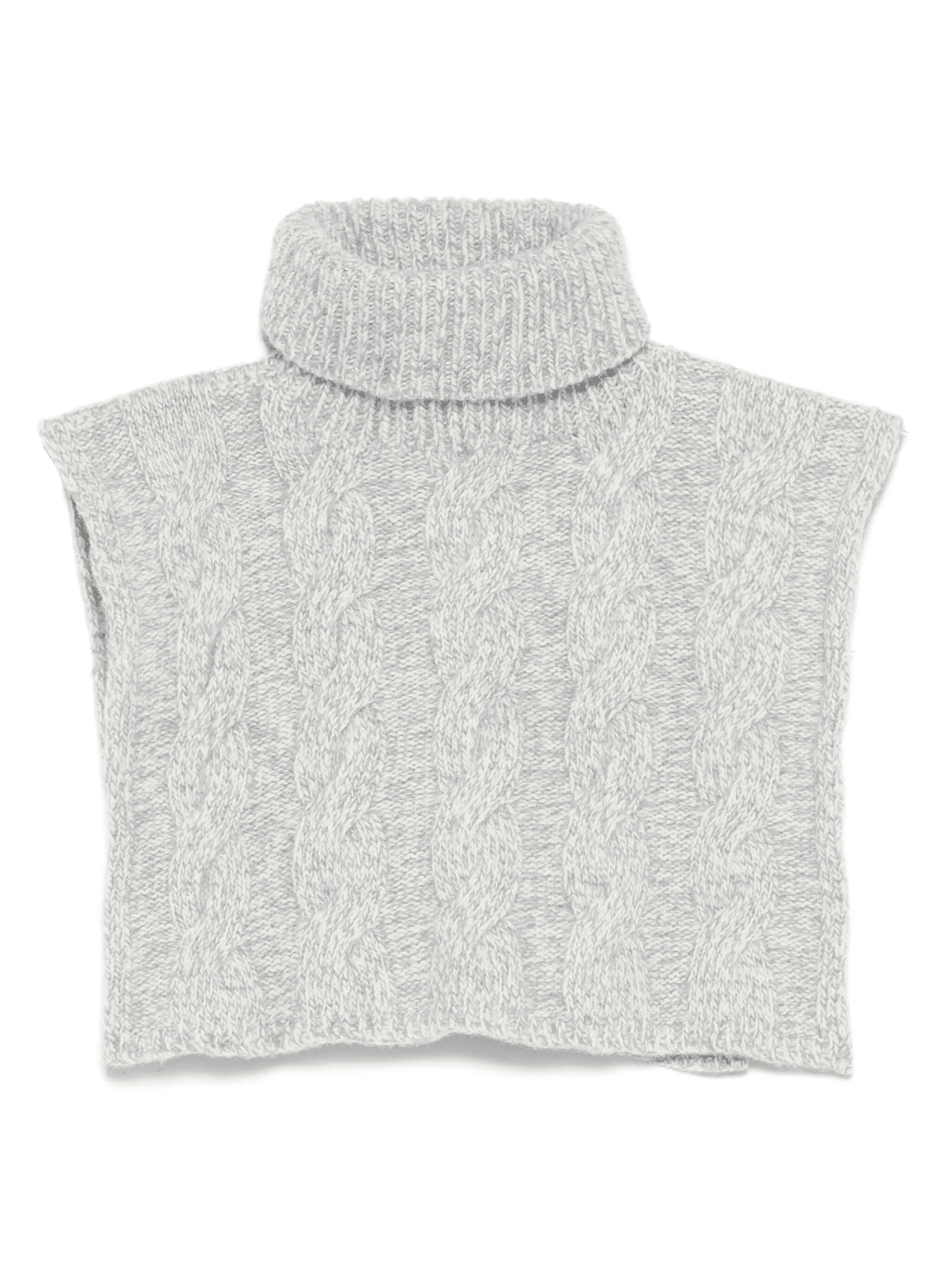 cable-knit turtleneck neck warmer - Image 1