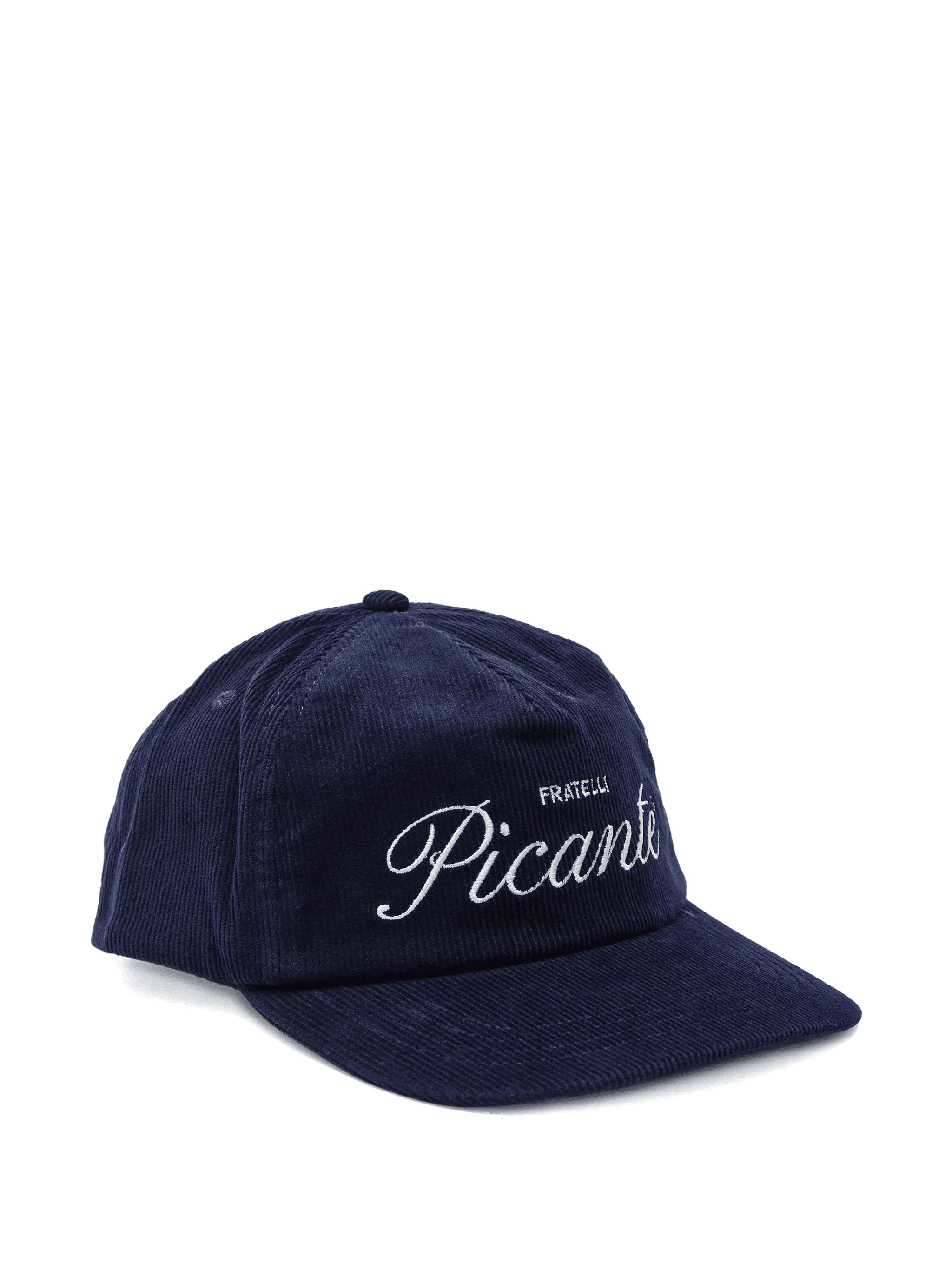 logo-embroidered corduroy cap - Image 1