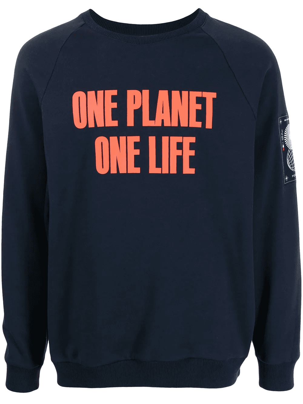 "ONE PLANET ONE LIFE" logo-print sweatshirt - Image 1