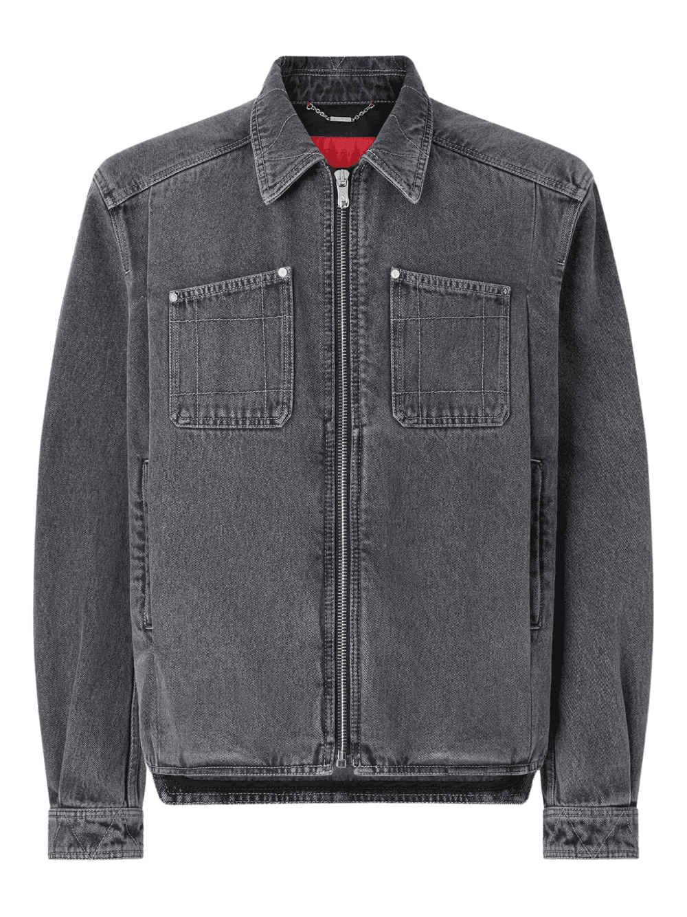 patch-pocket zip jacket - Image 1