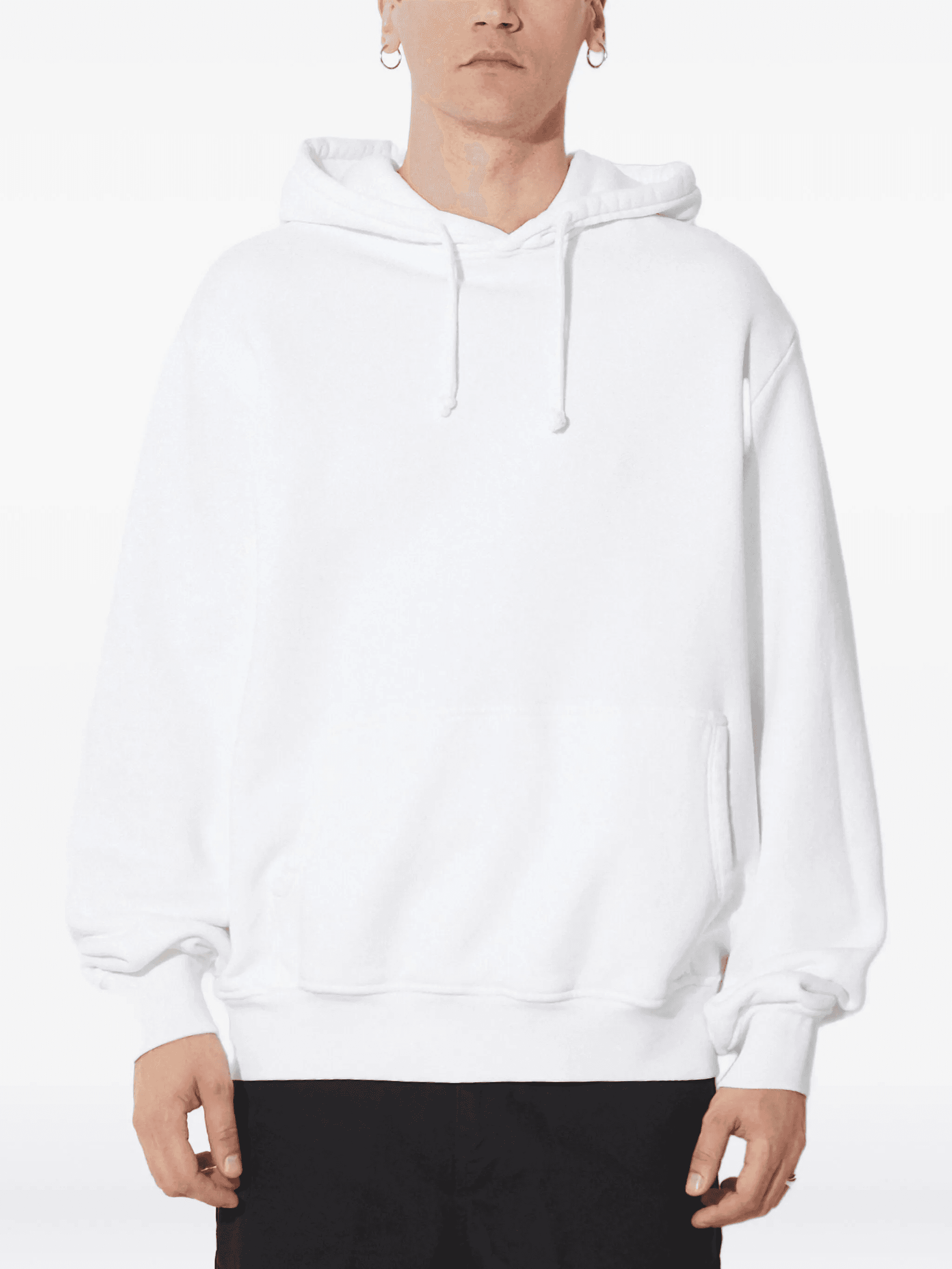 long-sleeve cotton hoodie - Image 1
