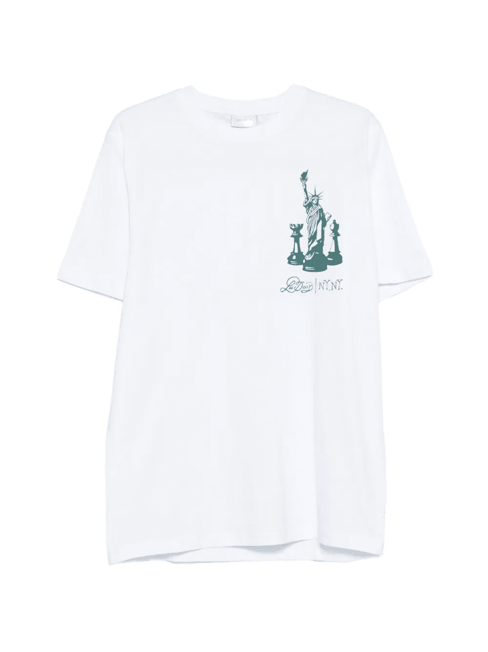 Checkmate statue-chess-print T-shirt - Image 1