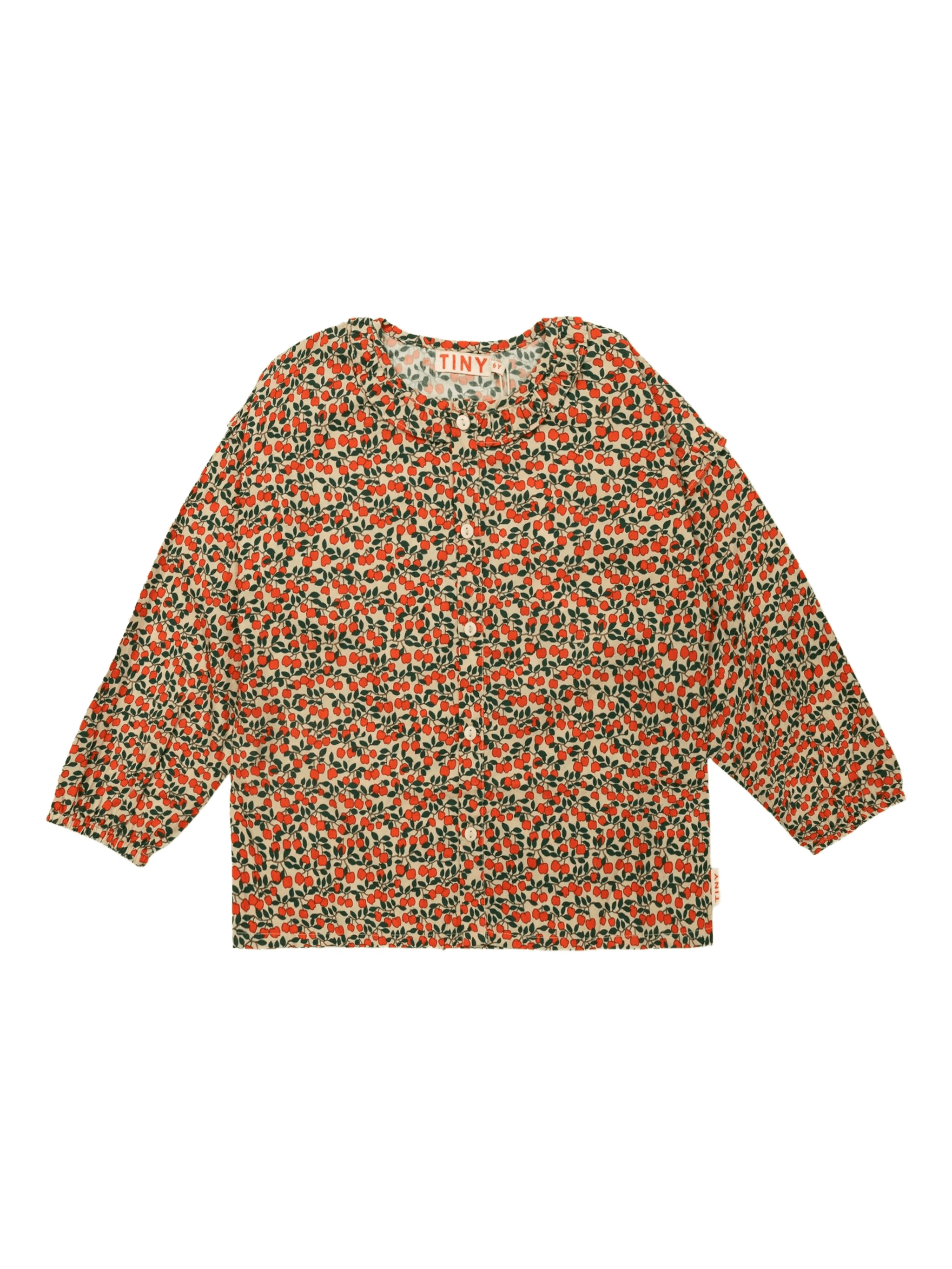 ruffled cherry-print shirt - Image 1