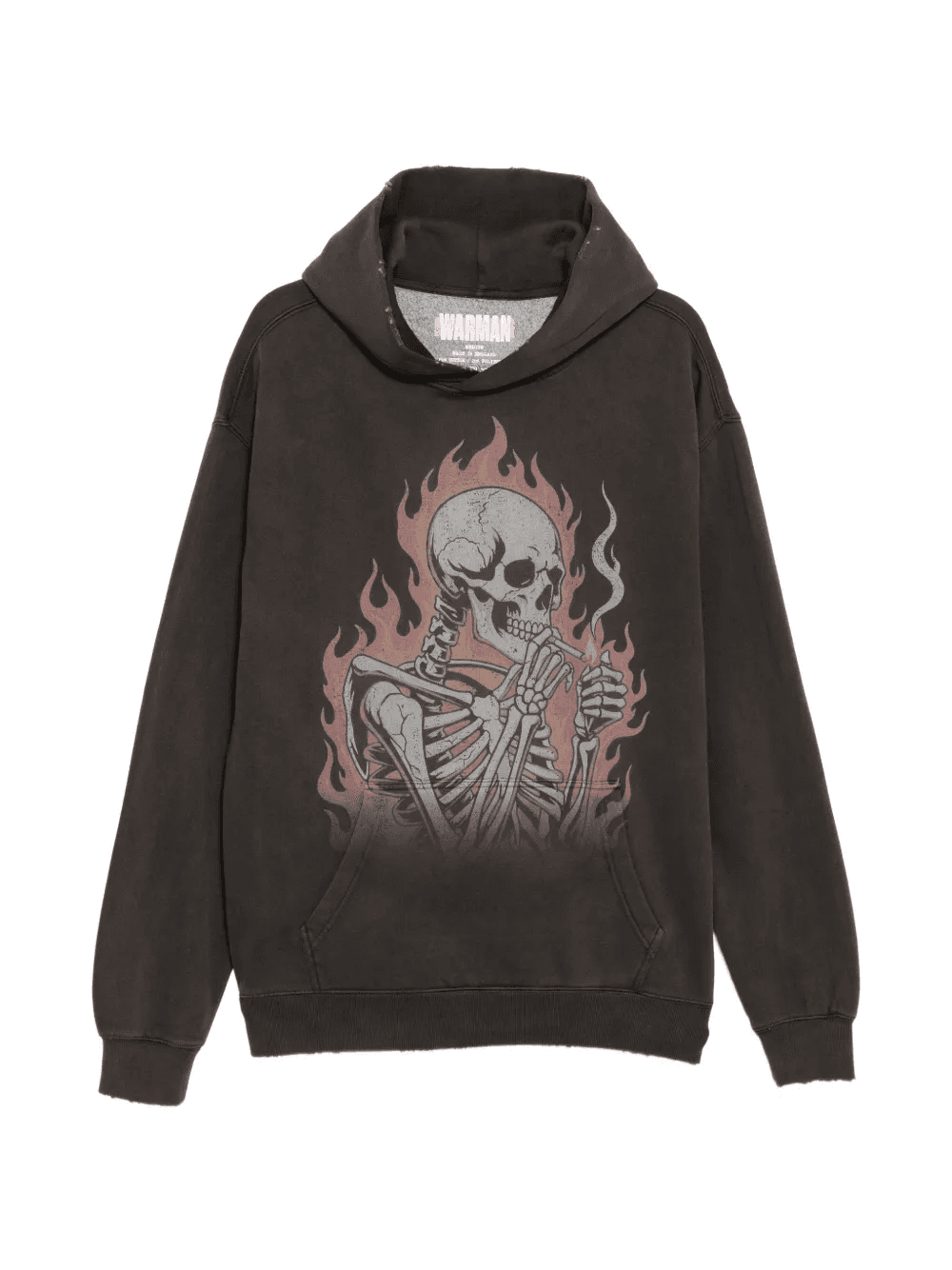 skeleton-print hoodie - Image 1