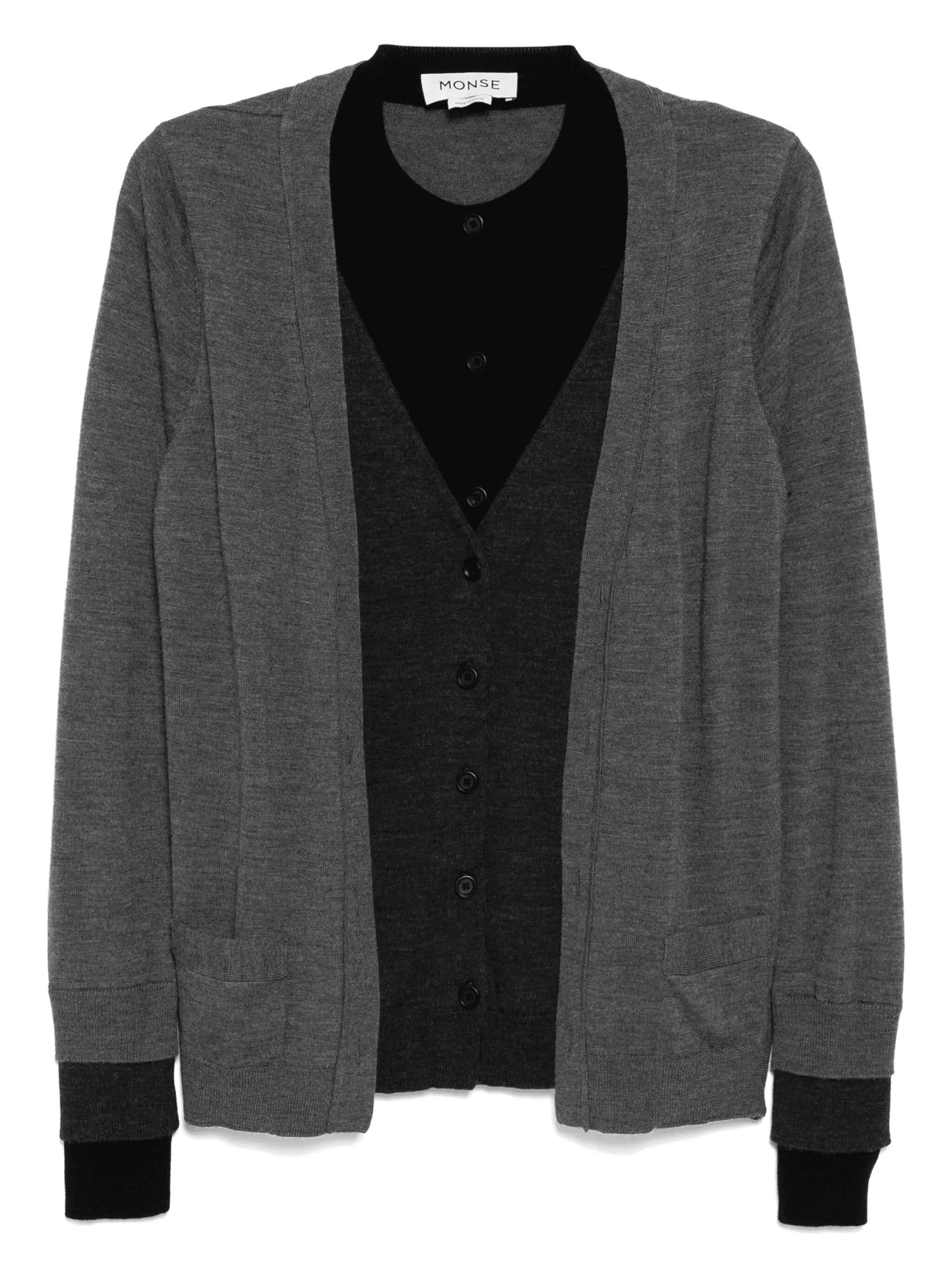 panel detailing cardigan - Image 1