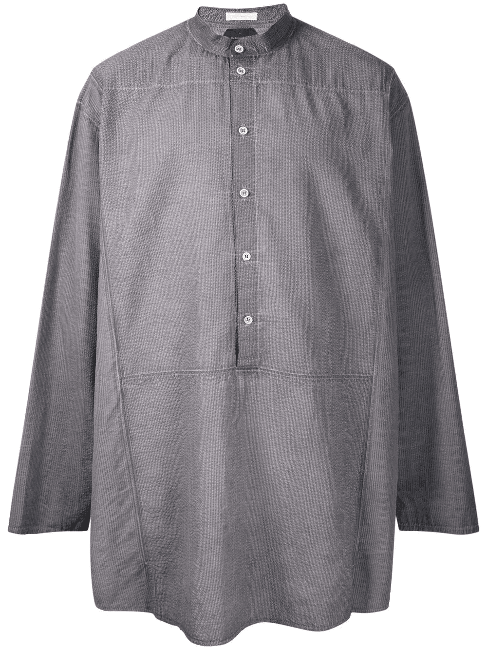 band-collar cotton shirt - Image 1