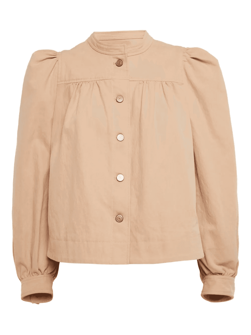 puffed-sleeves button jacket - Image 1