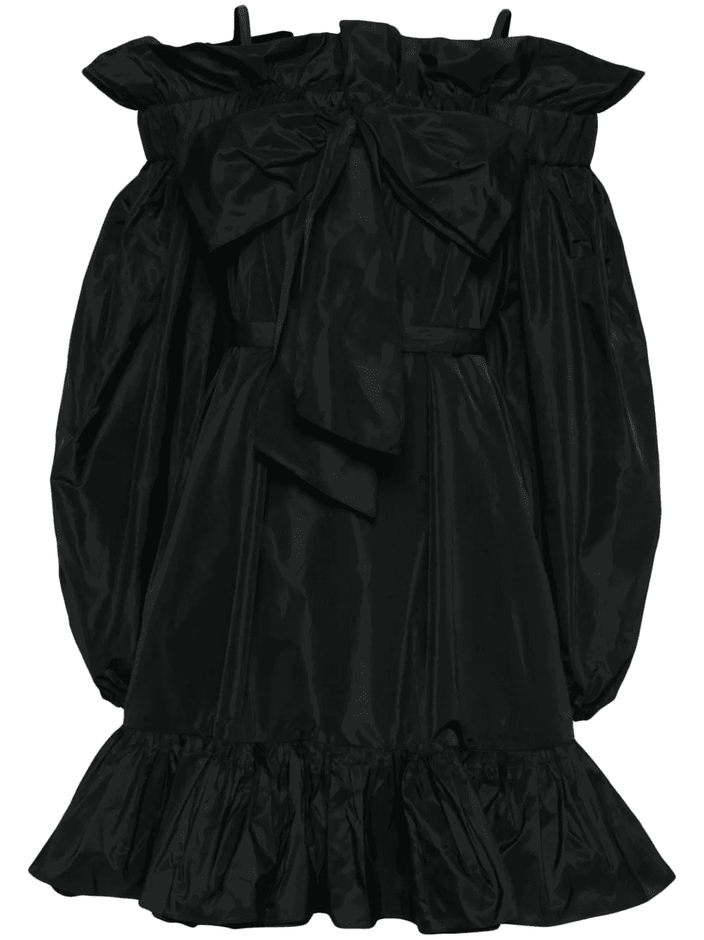 Volume ruffled minidress - Image 1