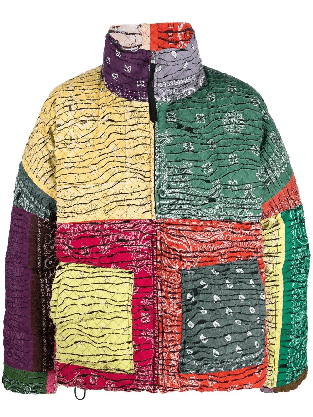 patchwork bandana-print jacket - Image 1