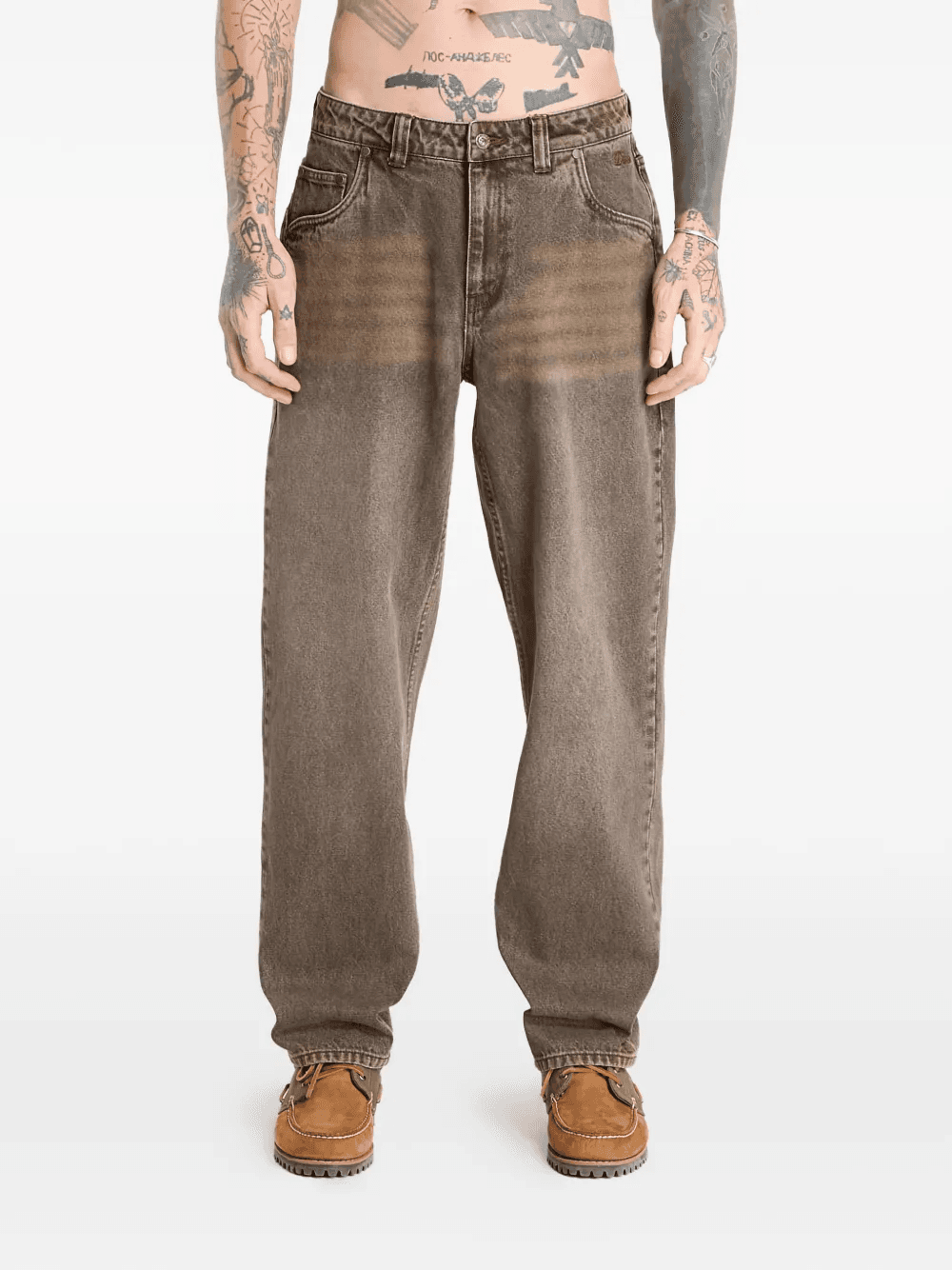 relaxed wide-leg trousers - Image 1