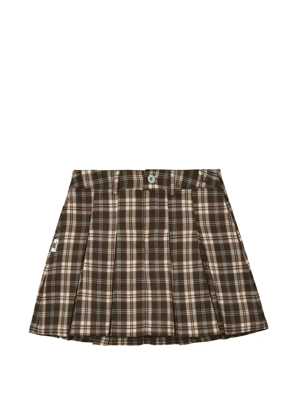 pleated plaid skirt - Image 1
