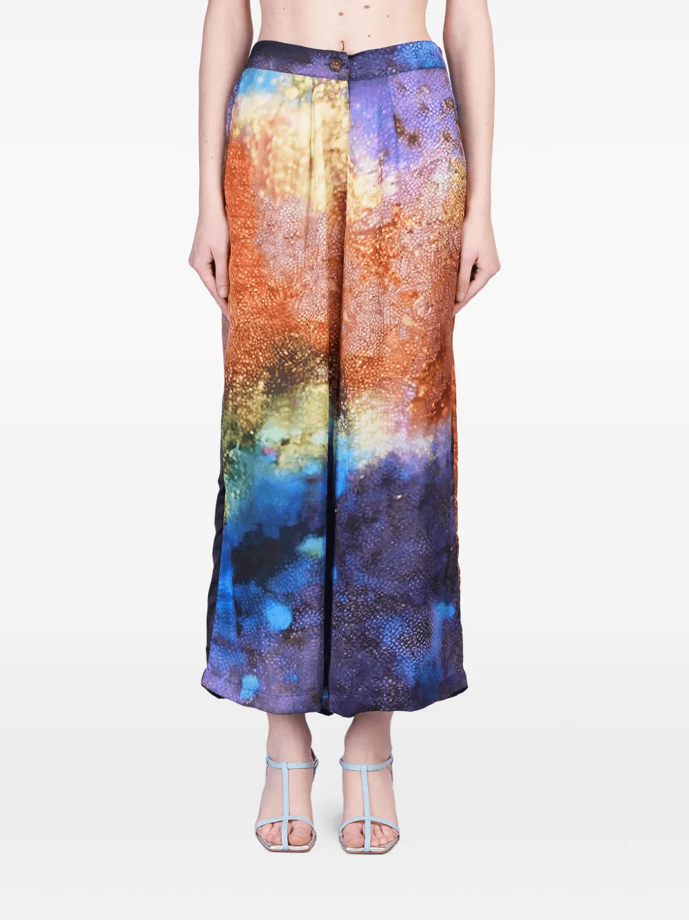 abstract-print trousers - Image 1