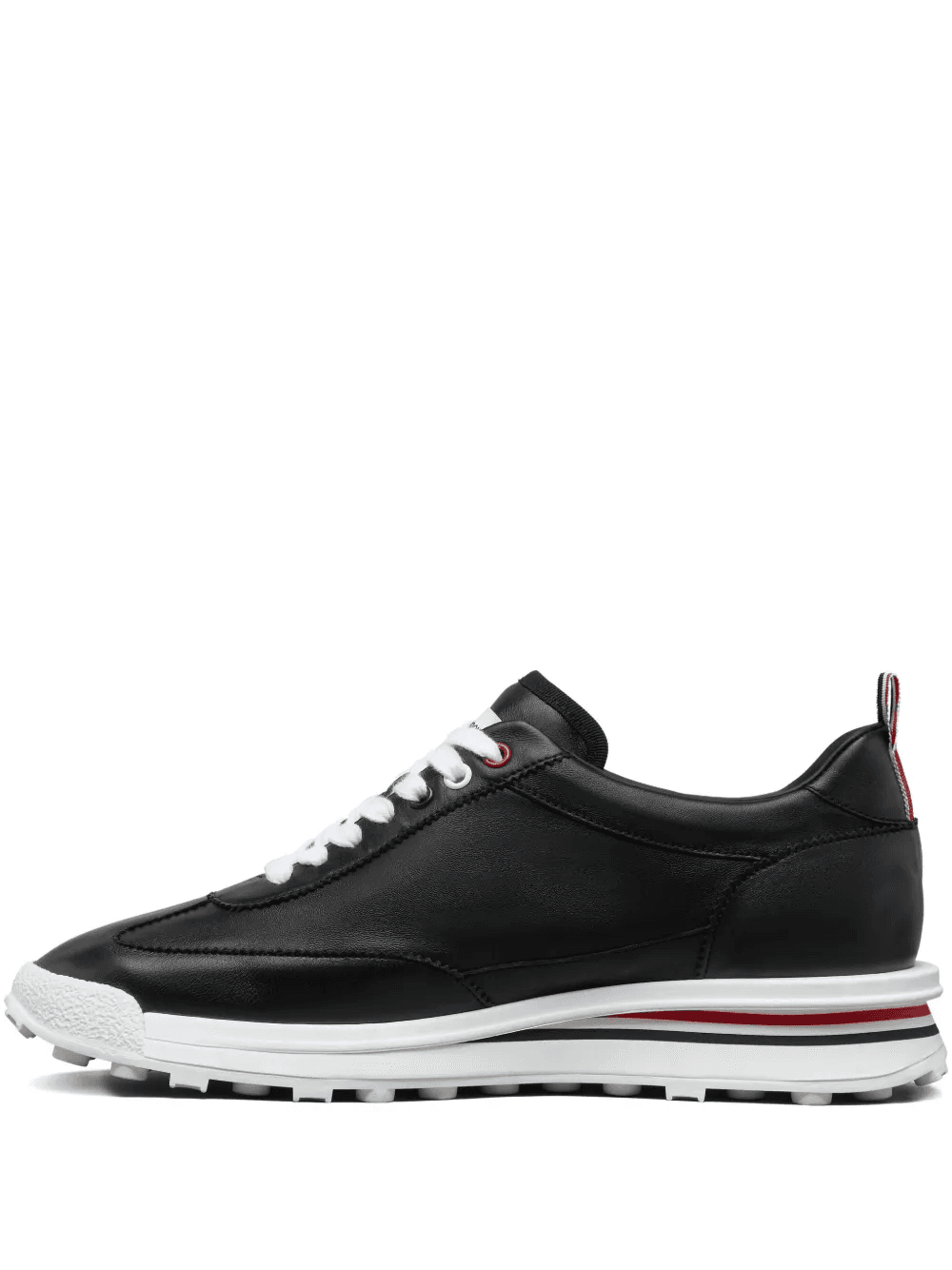 lace-up leather sneakers - Image 1
