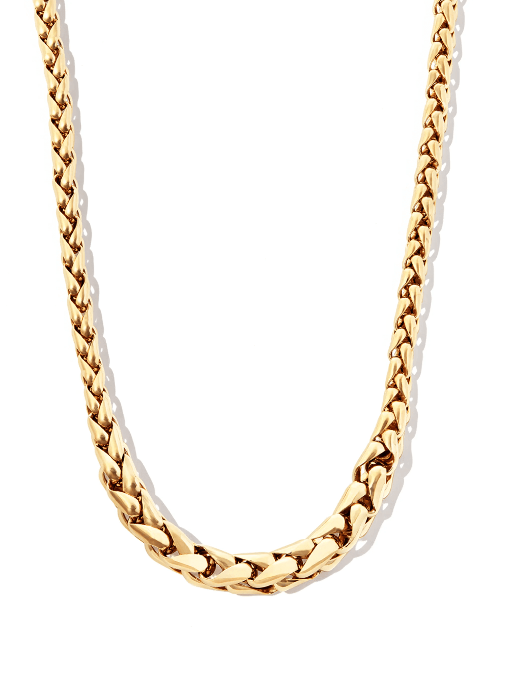 14kt yellow gold twist-chain necklace - Image 1