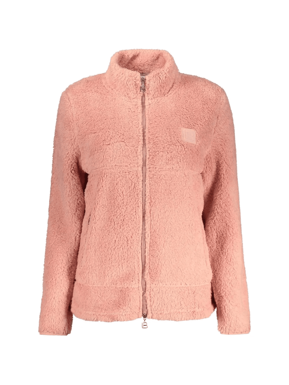 fleece-texture zip-up jacket - Image 1