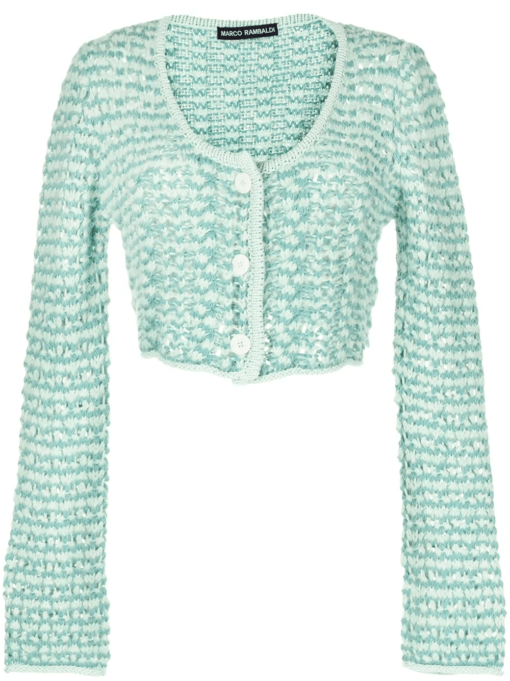 chunky-knit button-down cardigan - Image 1