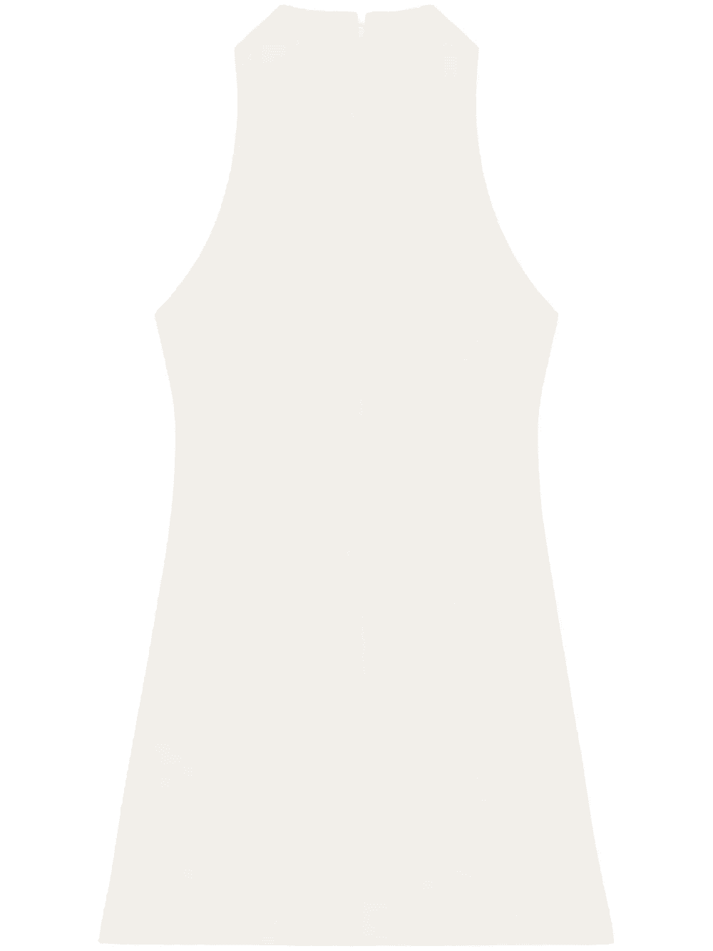 sleeveless twill A-line dress - Image 1
