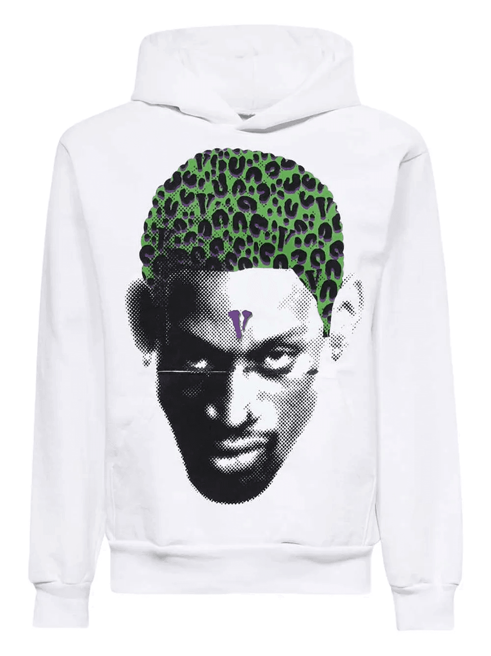 portrait leopard-print hoodie - Image 1