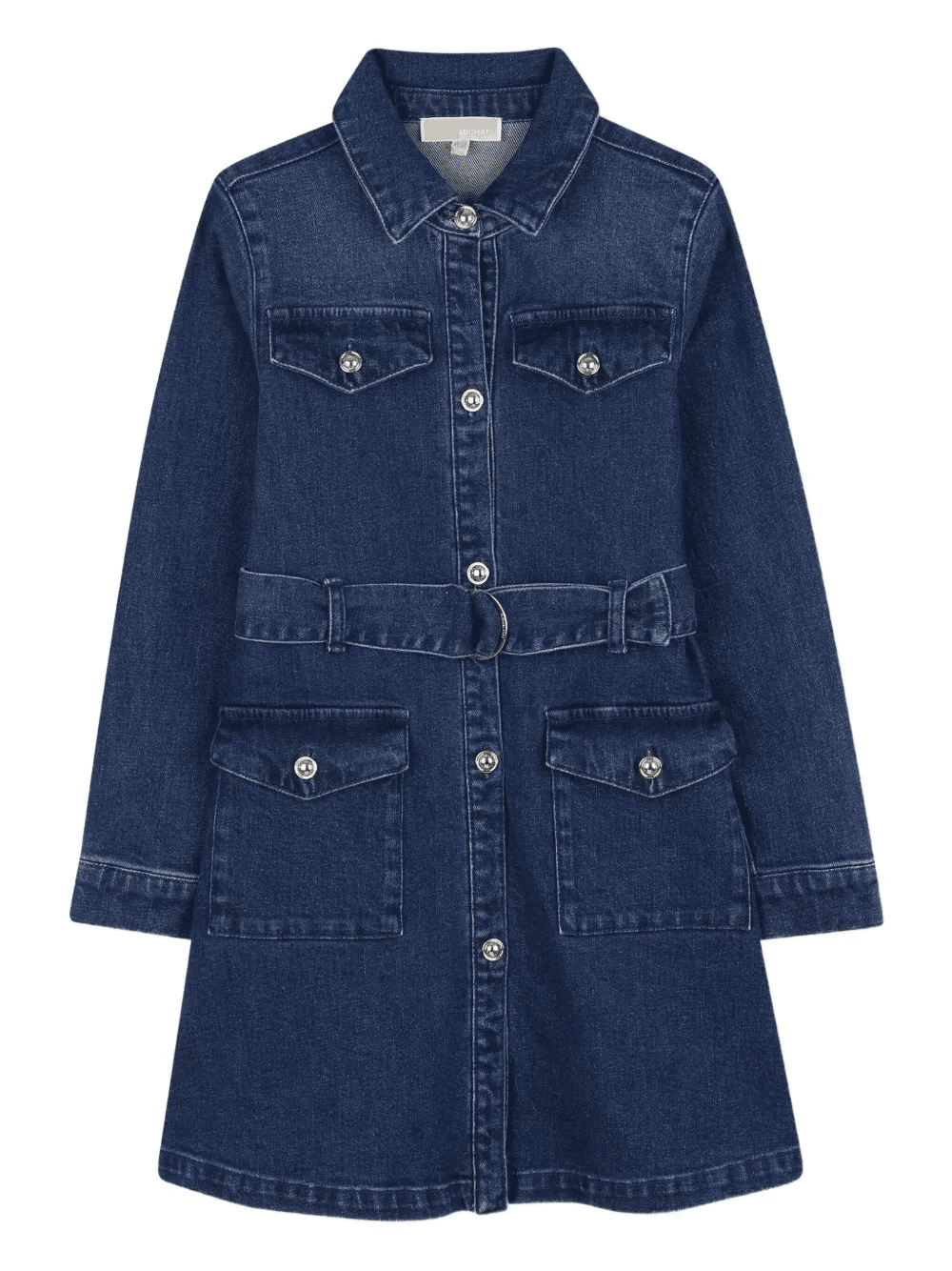 button-up denim shirt dress - Image 1