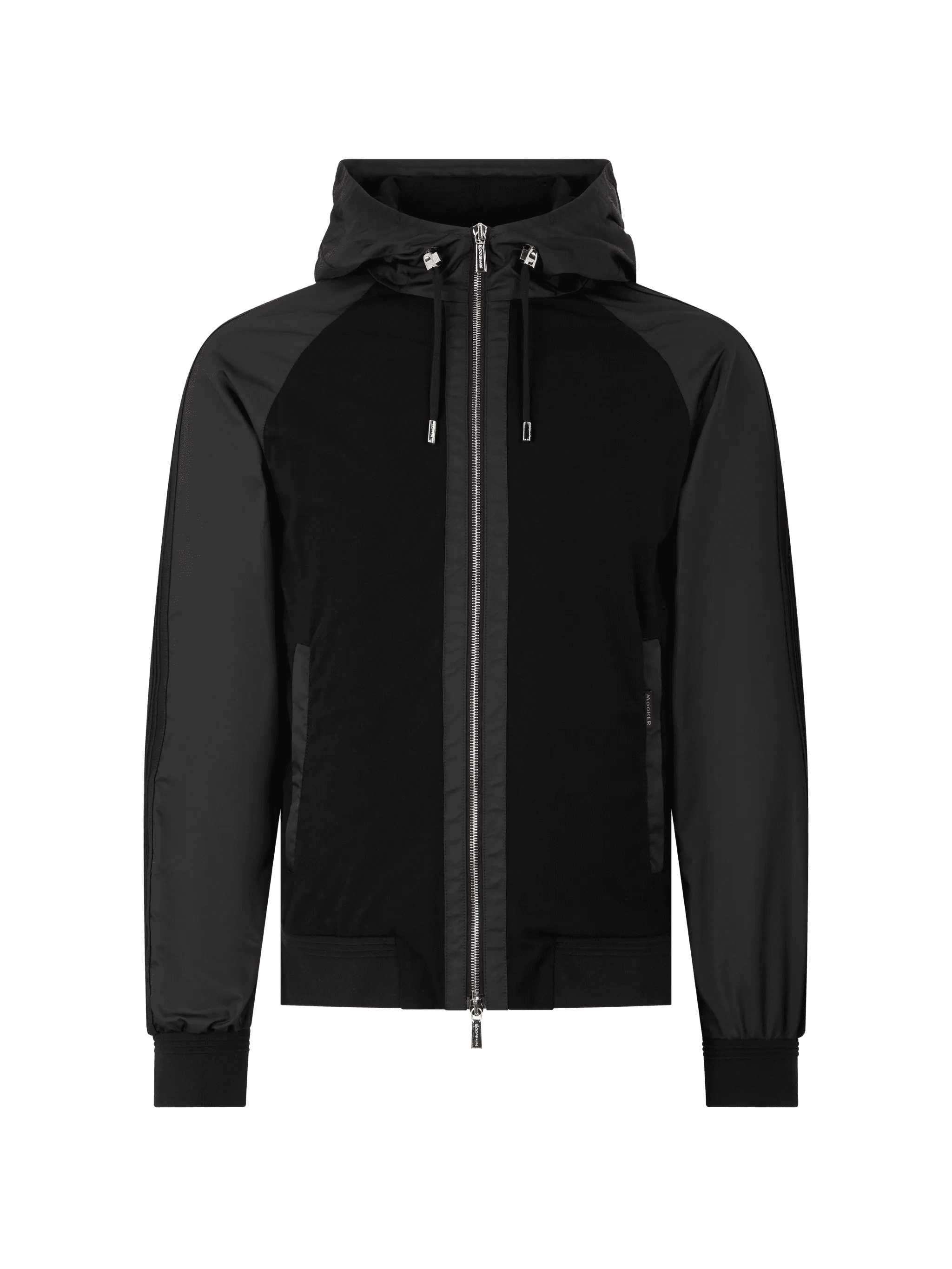hooded contrast jacket - Image 1