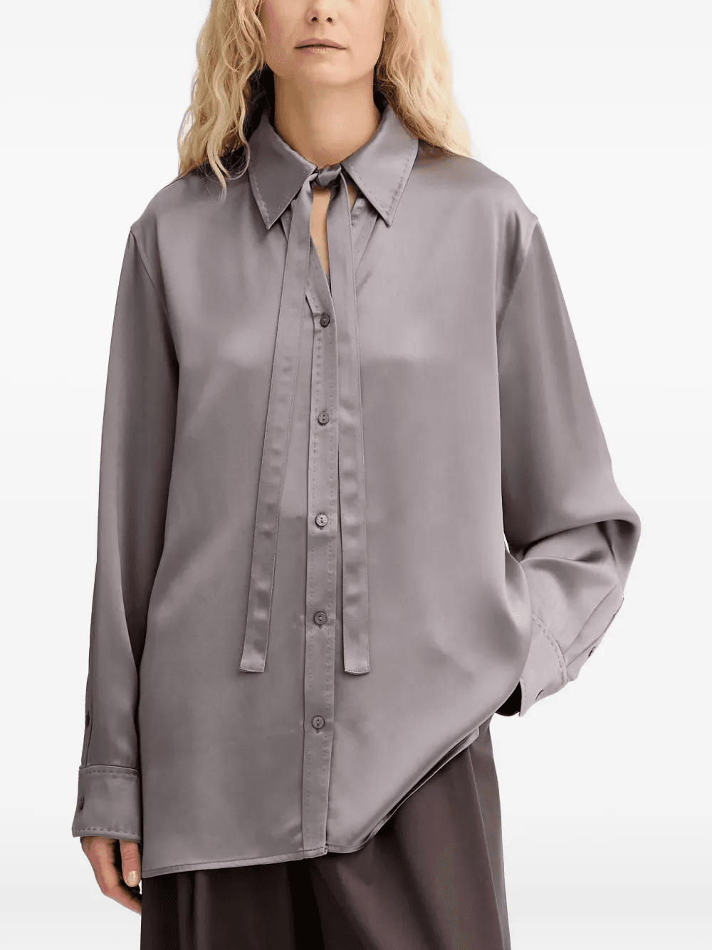 tie-detail shirt - Image 1