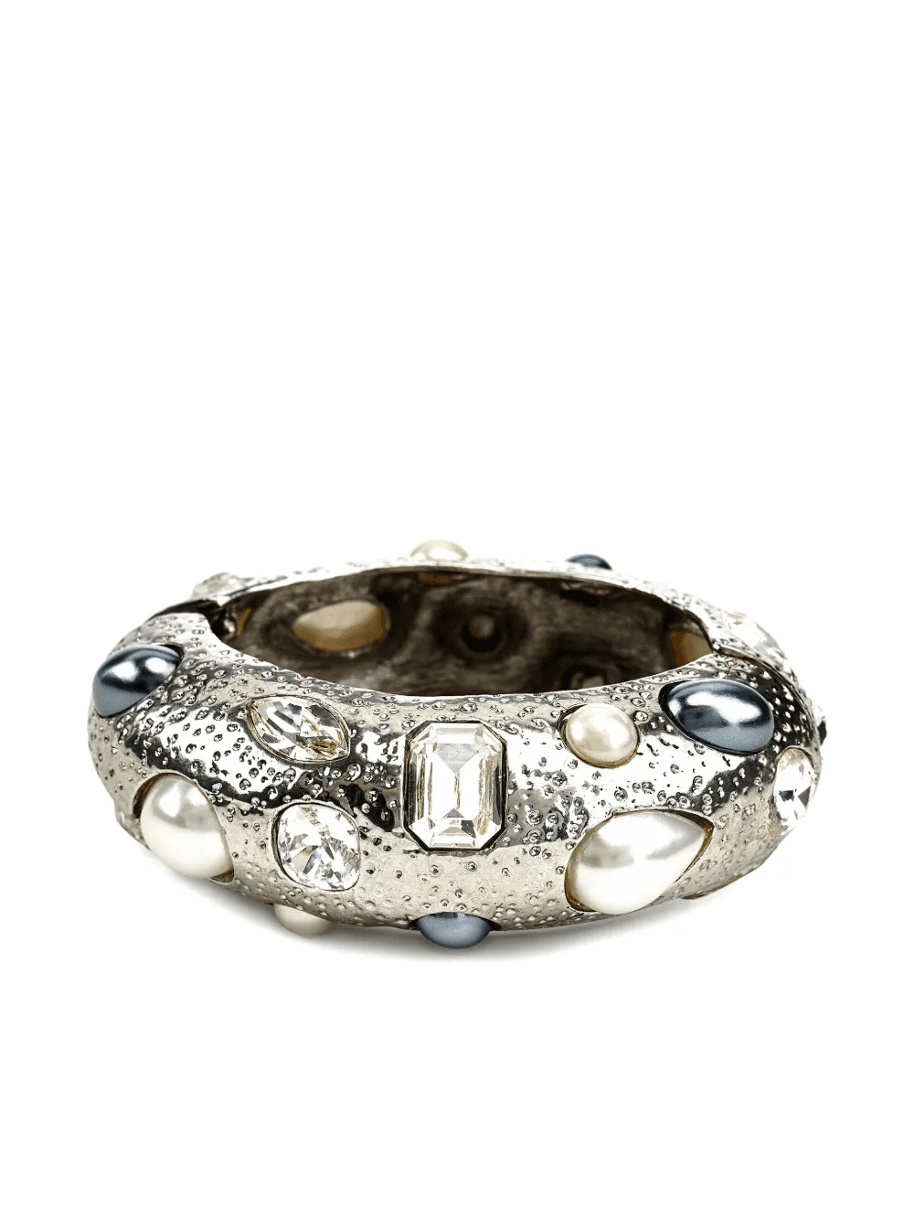 pearl-embellished bangle bracelet - Image 1