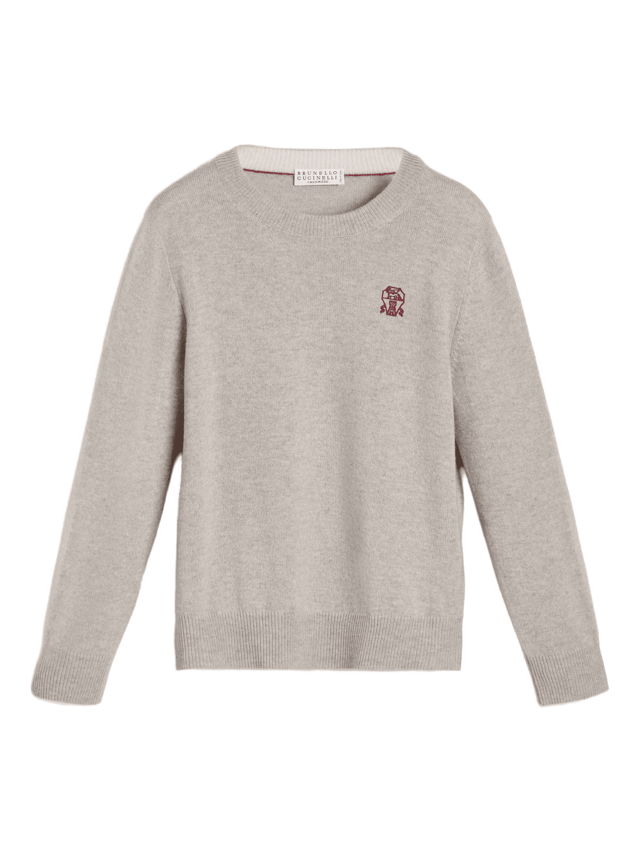 crew-neck logo cashmere sweater - Image 1